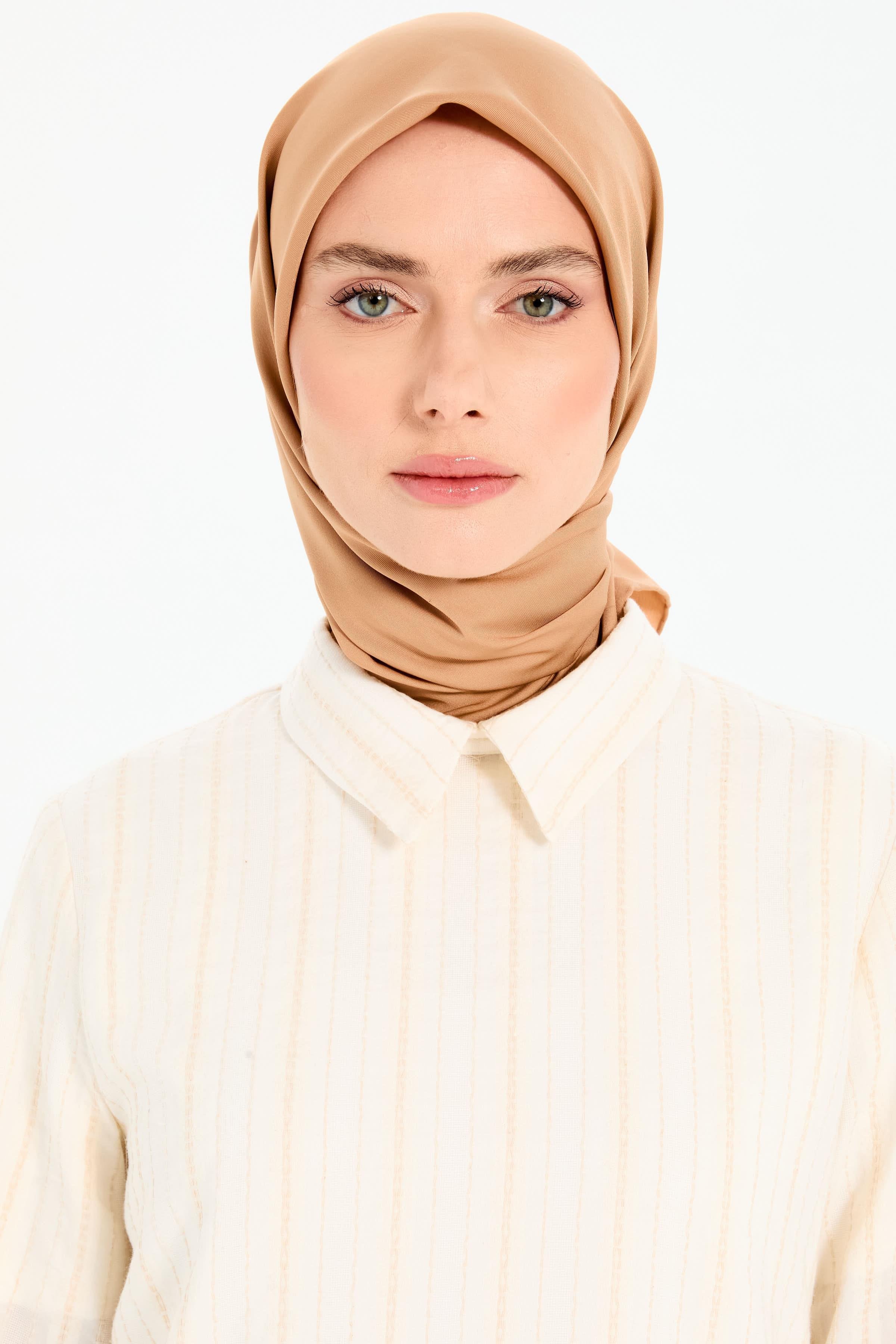 Düz Twill Eşarp - Bisküvi TUGBA