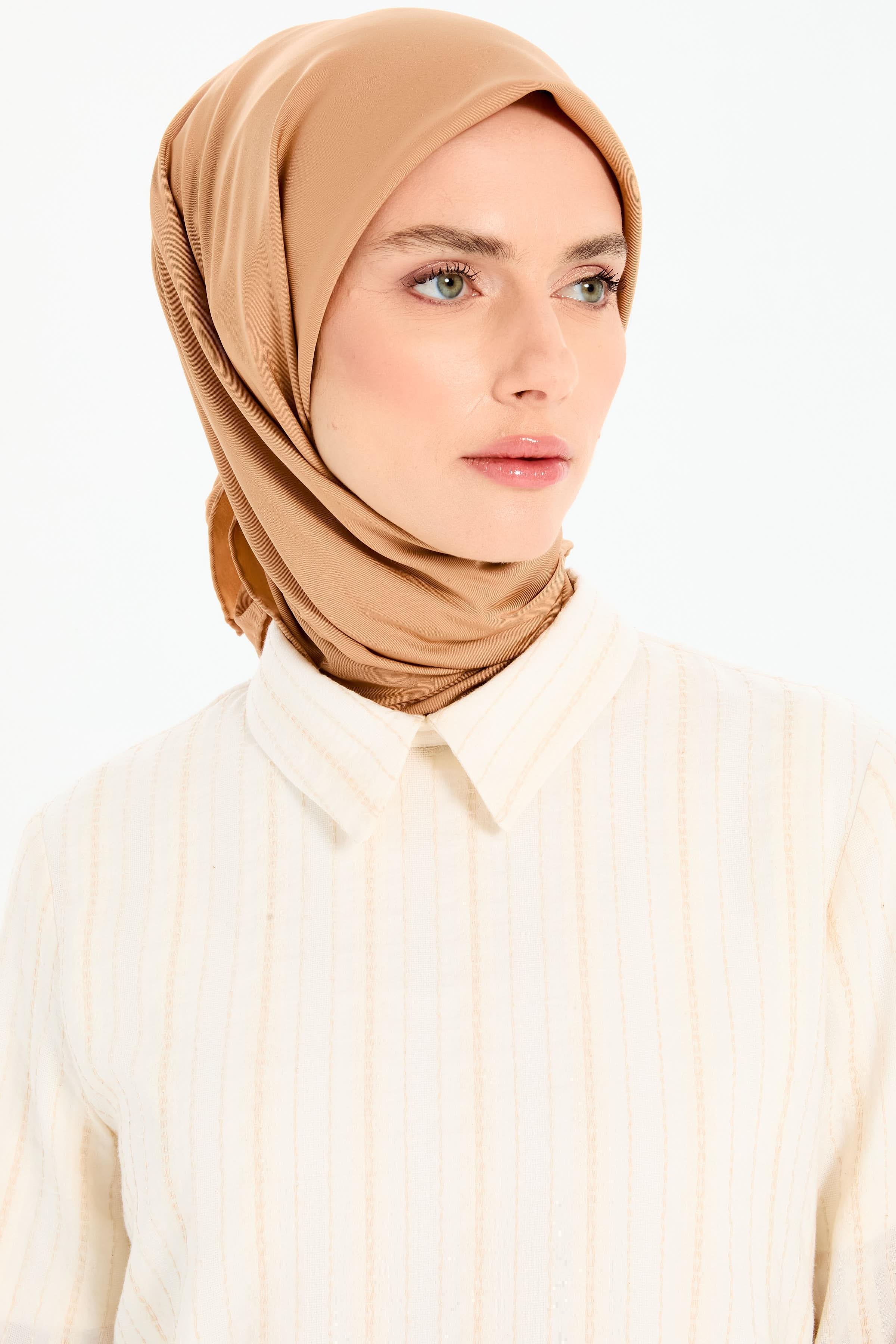 Düz Twill Eşarp - Bisküvi TUGBA