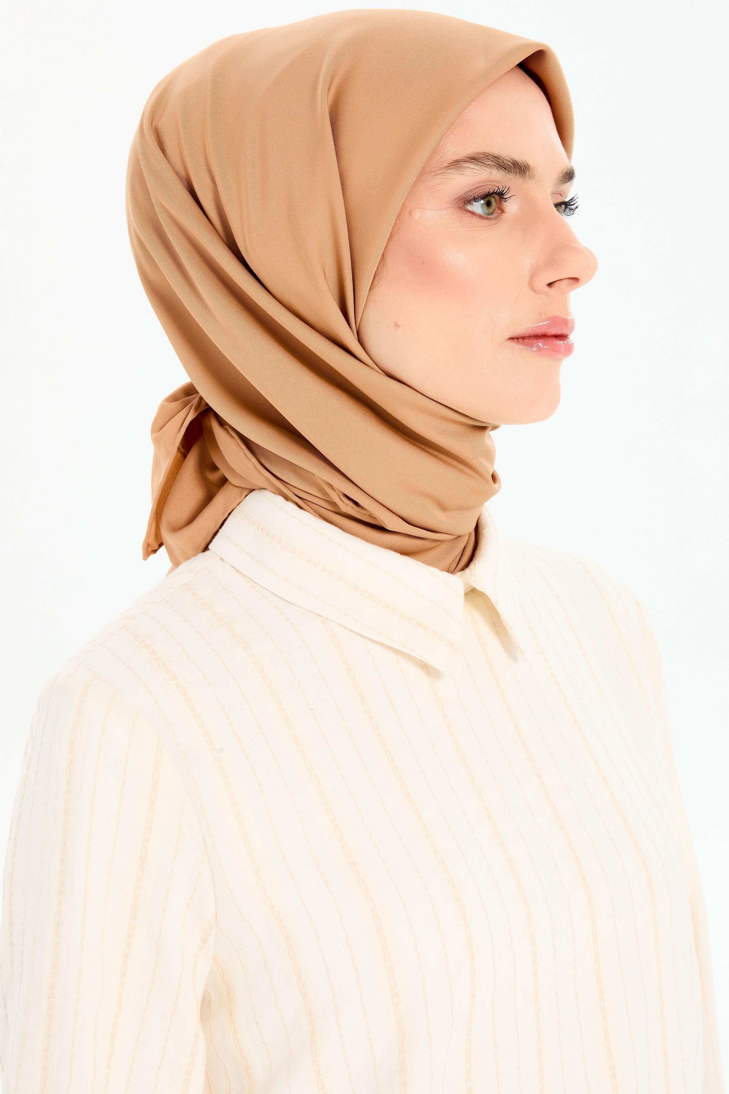 Düz Twill Eşarp - Bisküvi TUGBA