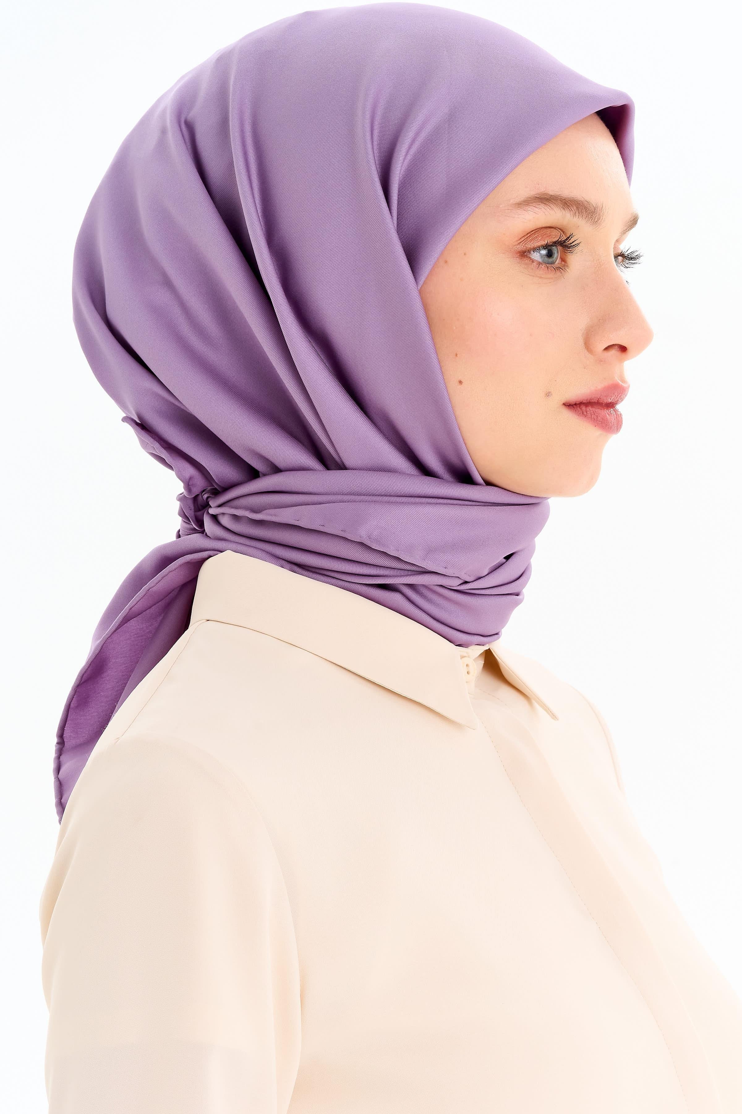 Düz Twill Eşarp - Mor TUGBA