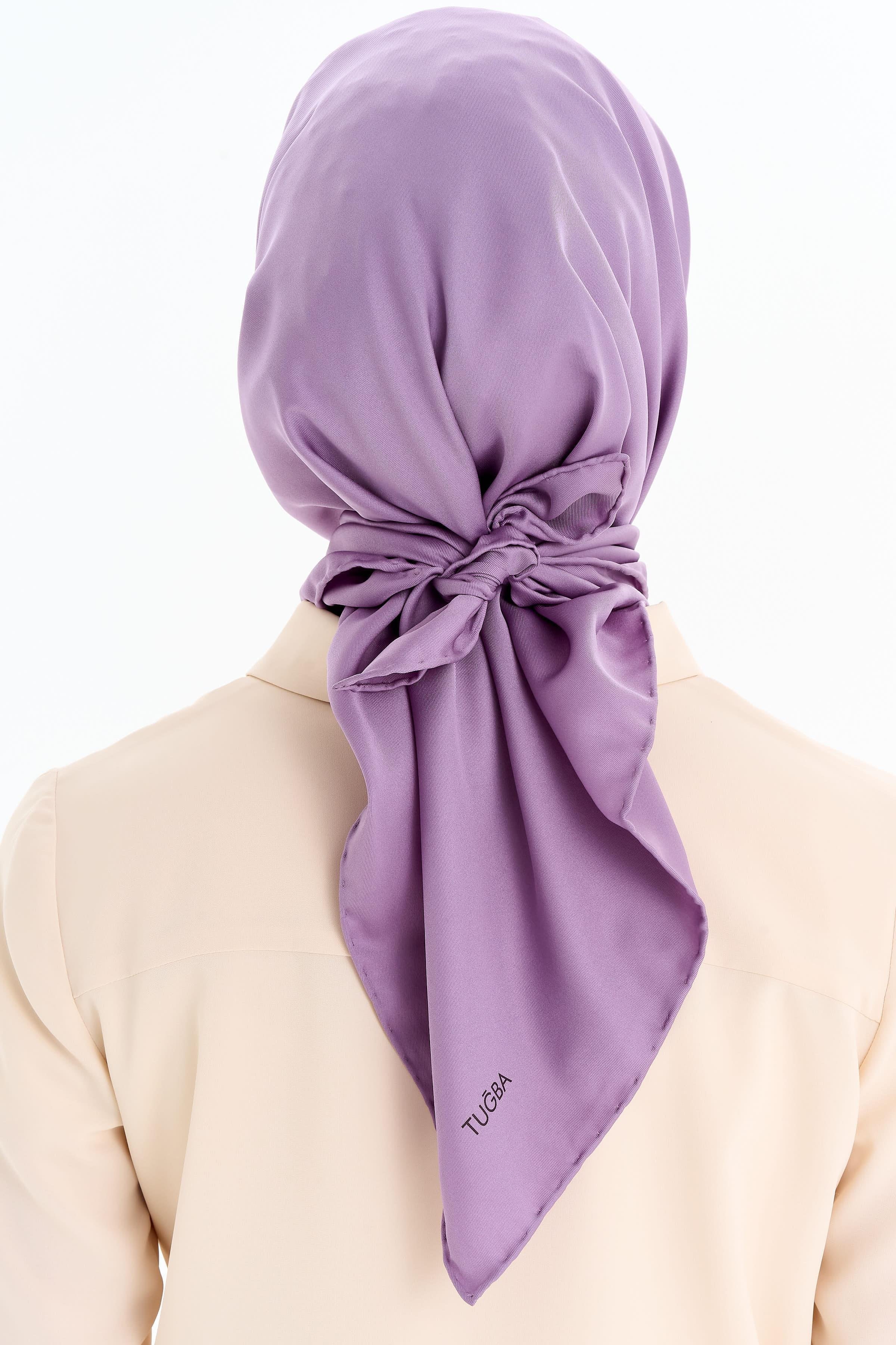 Düz Twill Eşarp - Mor TUGBA