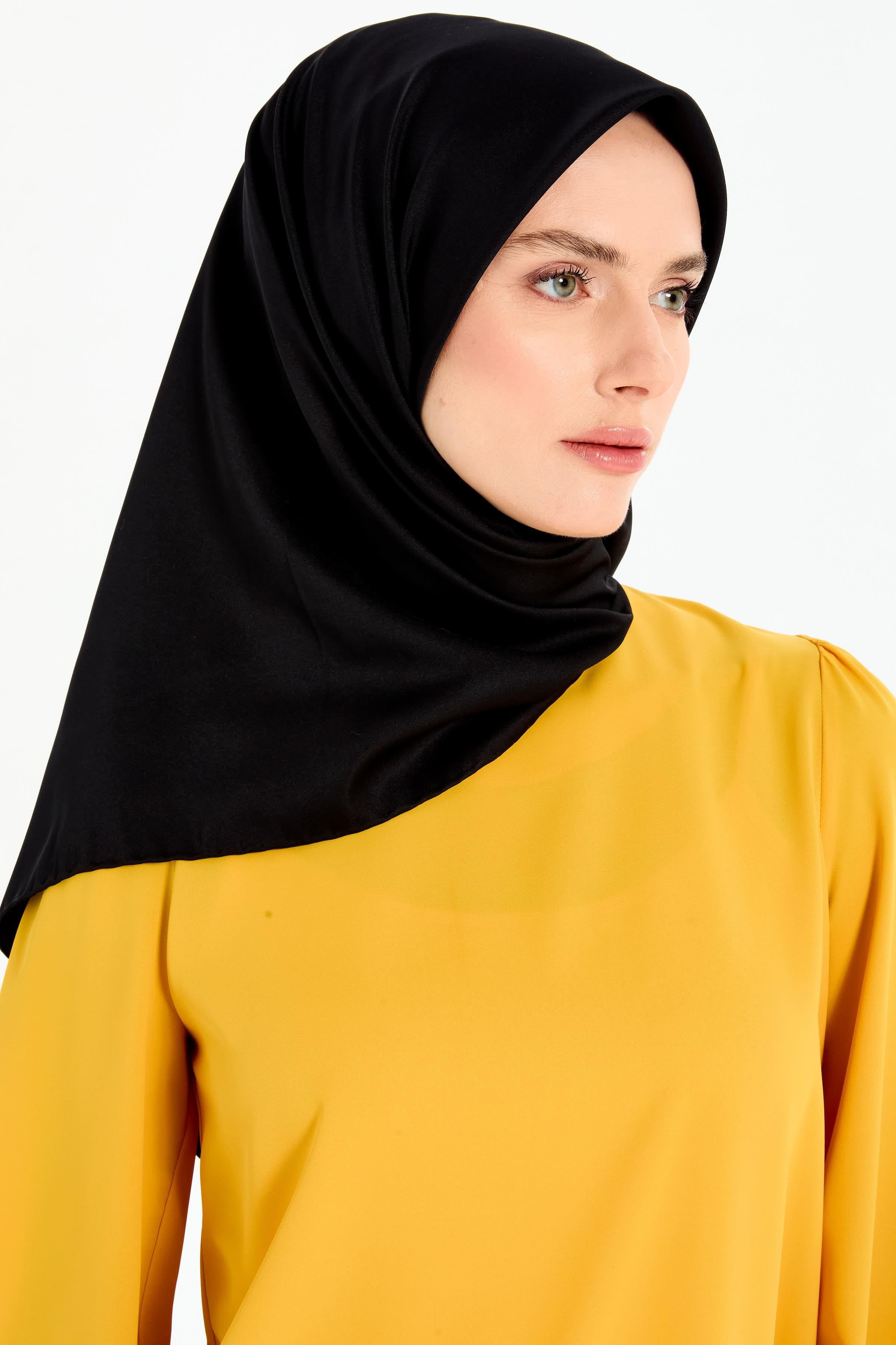 Düz Twill Eşarp - Siyah TUGBA