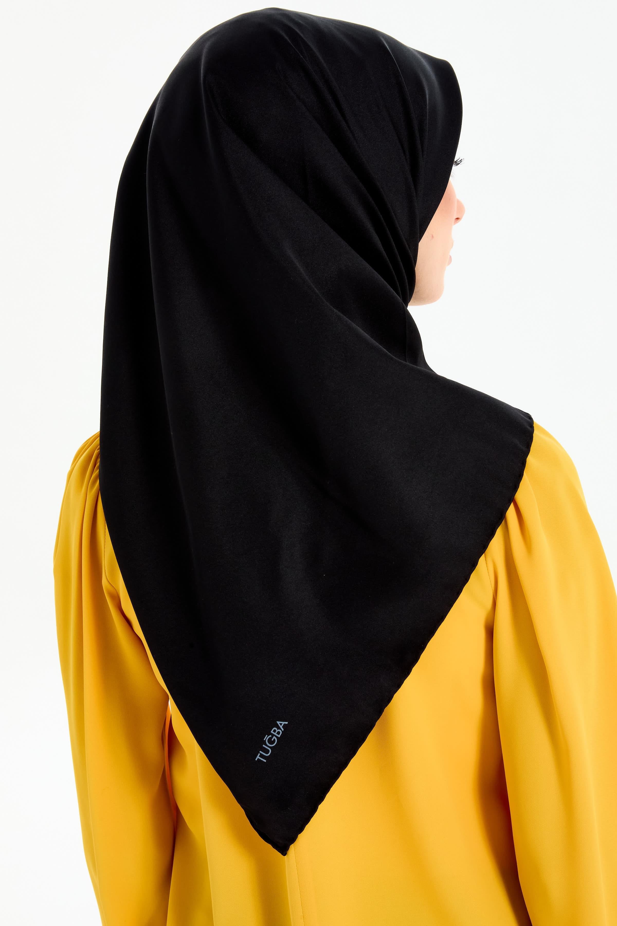 Düz Twill Eşarp - Siyah TUGBA