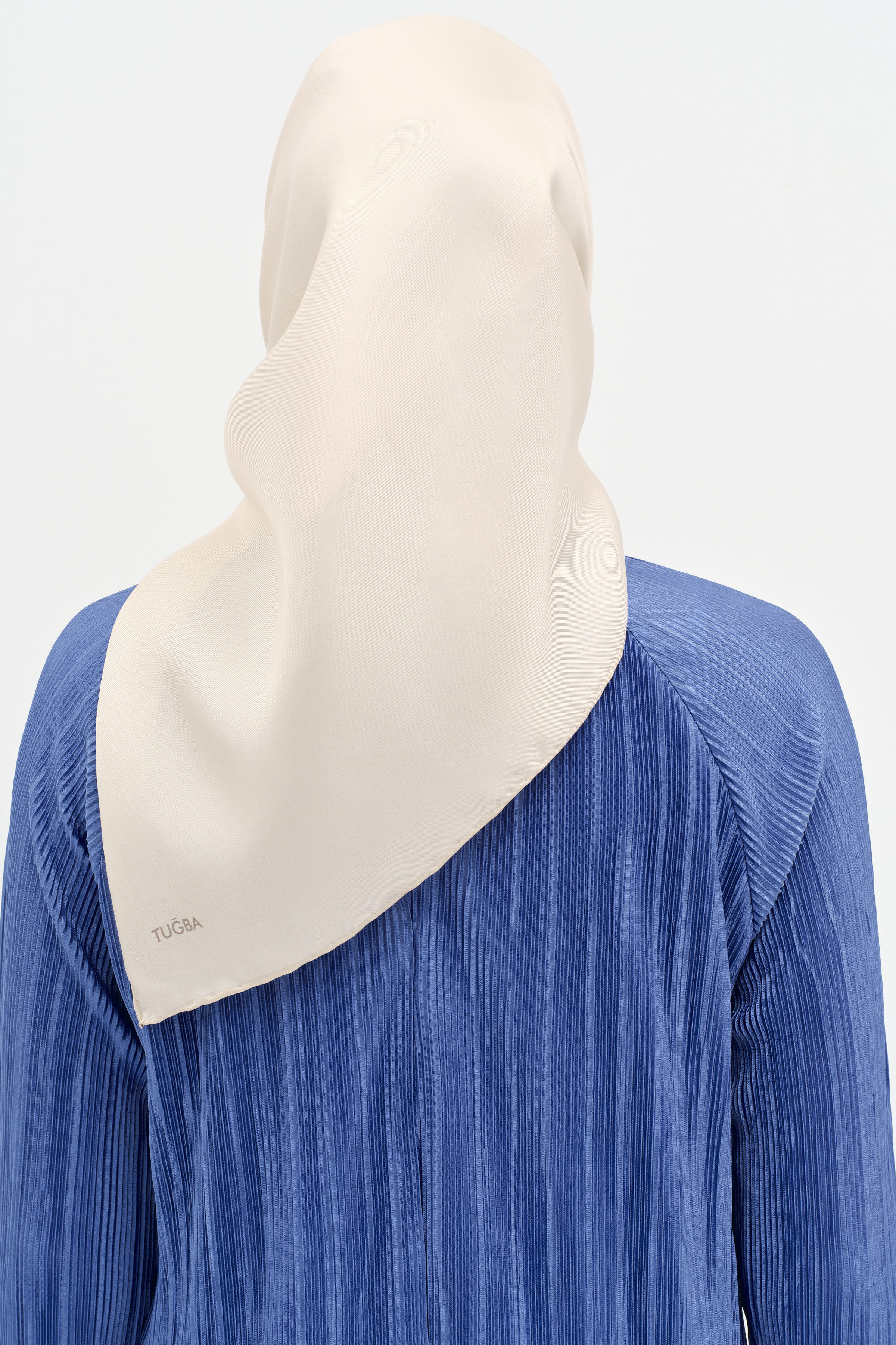 Düz Twill İpek Eşarp - Bej TUGBA