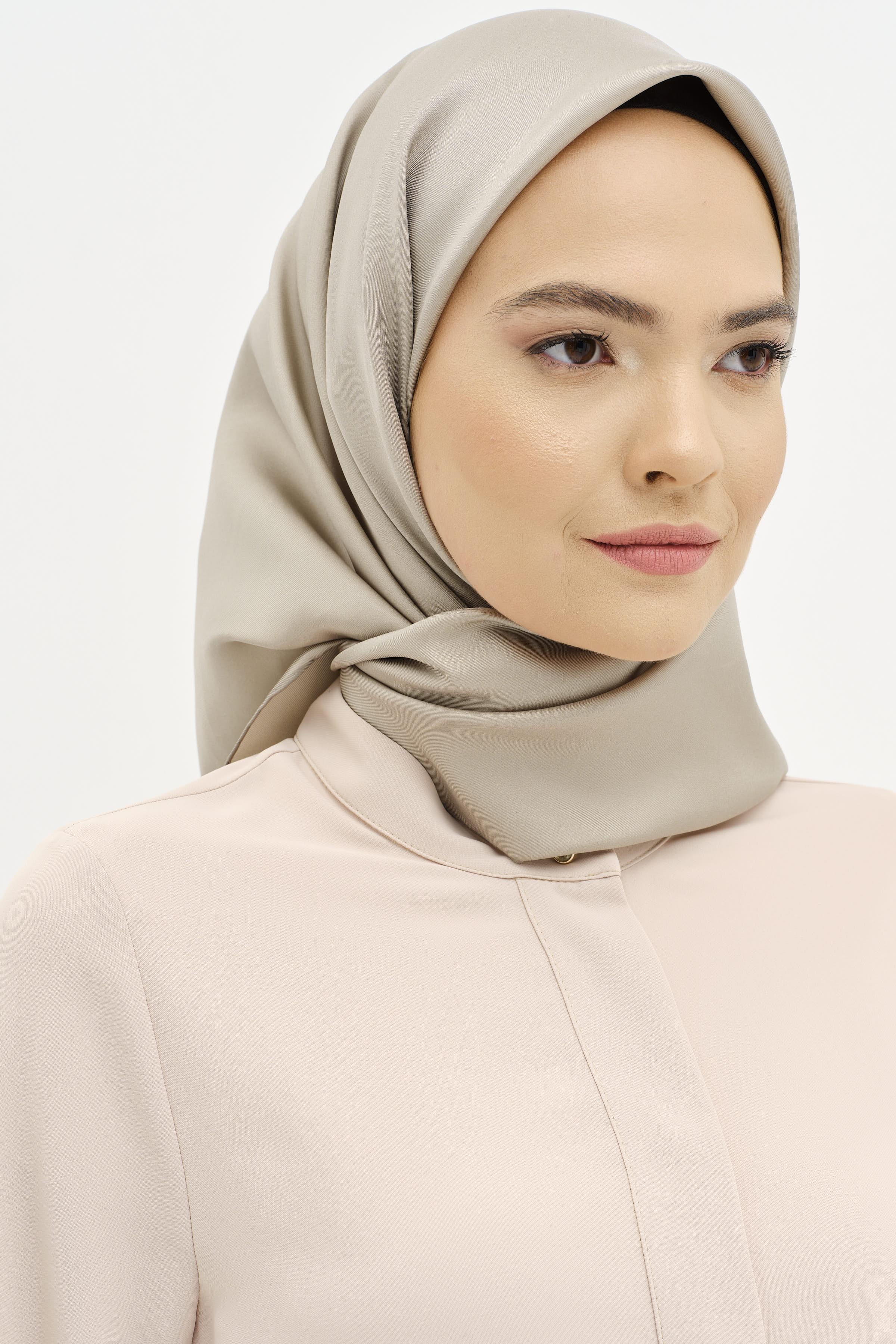 Düz Twill İpek Eşarp - Çağla TUGBA