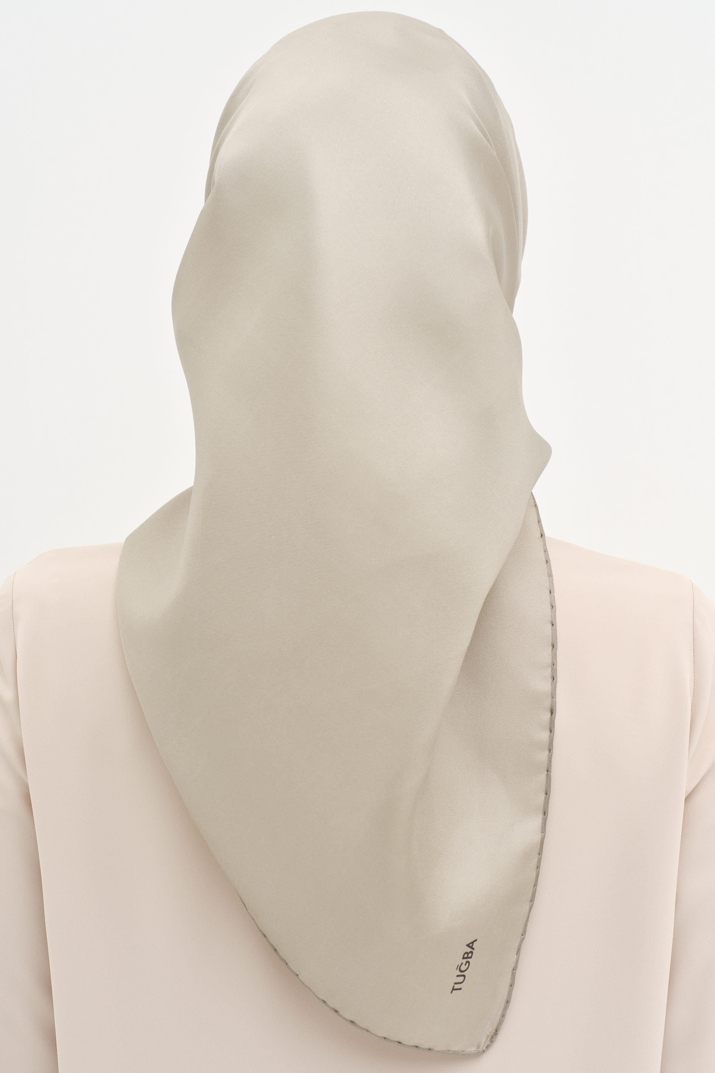 Düz Twill İpek Eşarp - Çağla TUGBA