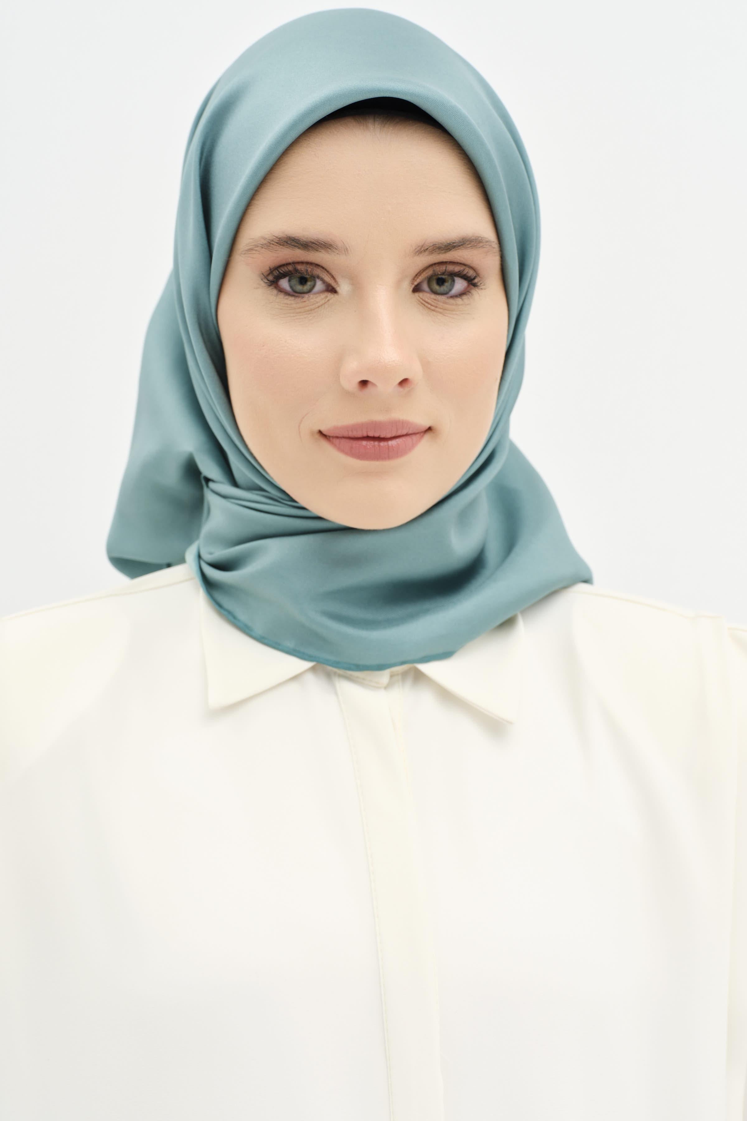 Düz Twill İpek Eşarp - Lavanta TUGBA