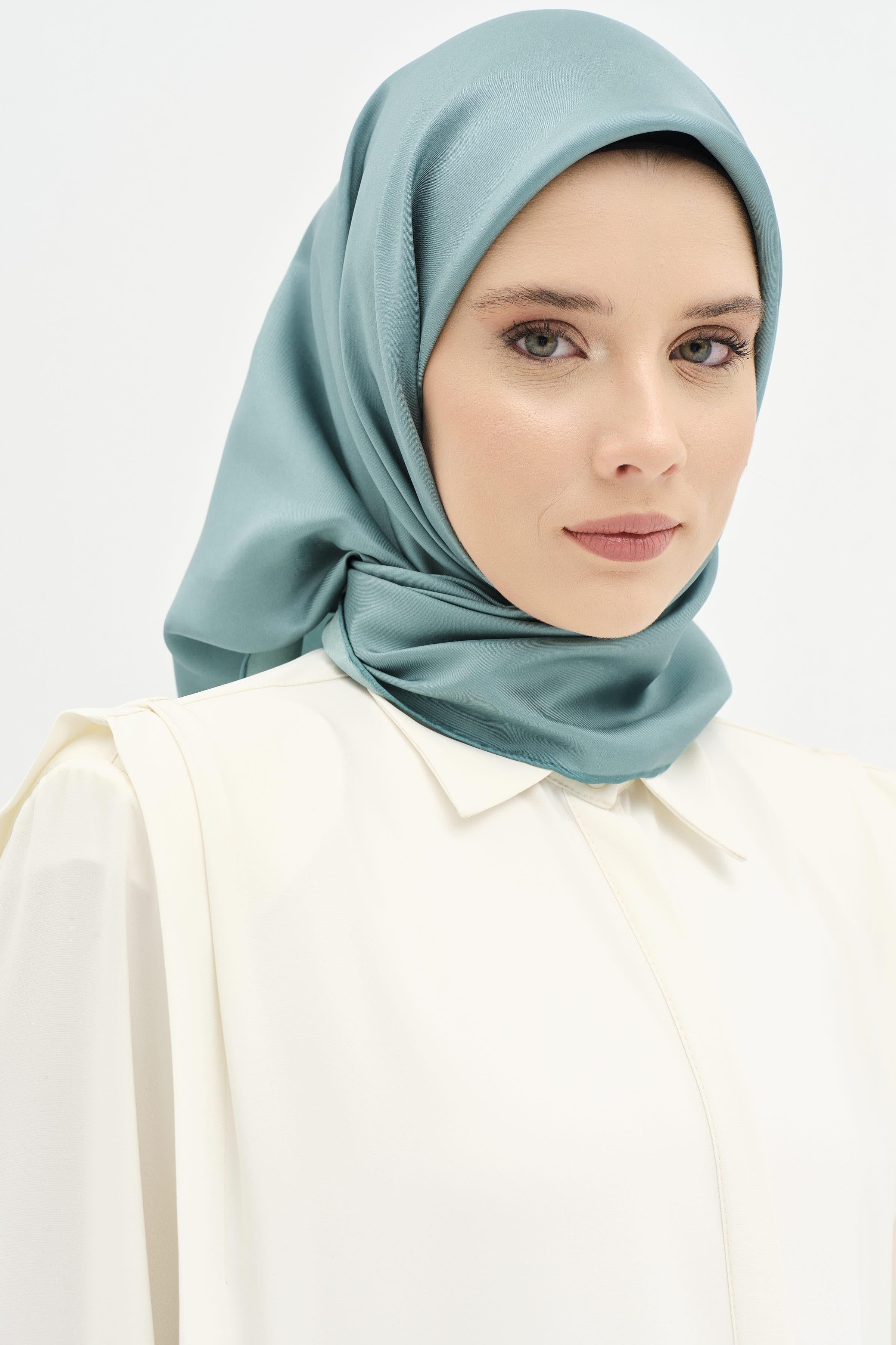 Düz Twill İpek Eşarp - Lavanta TUGBA