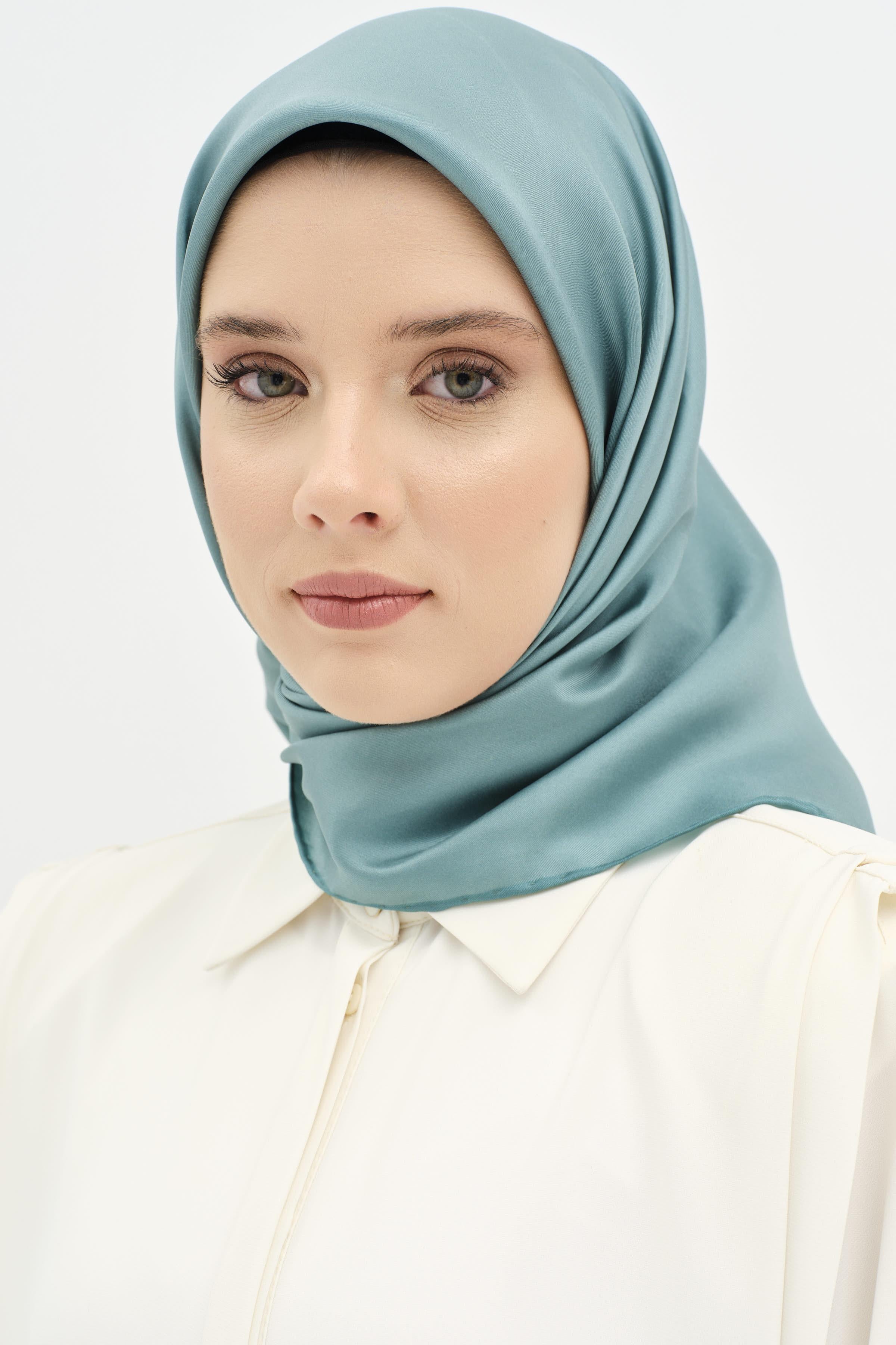 Düz Twill İpek Eşarp - Lavanta TUGBA