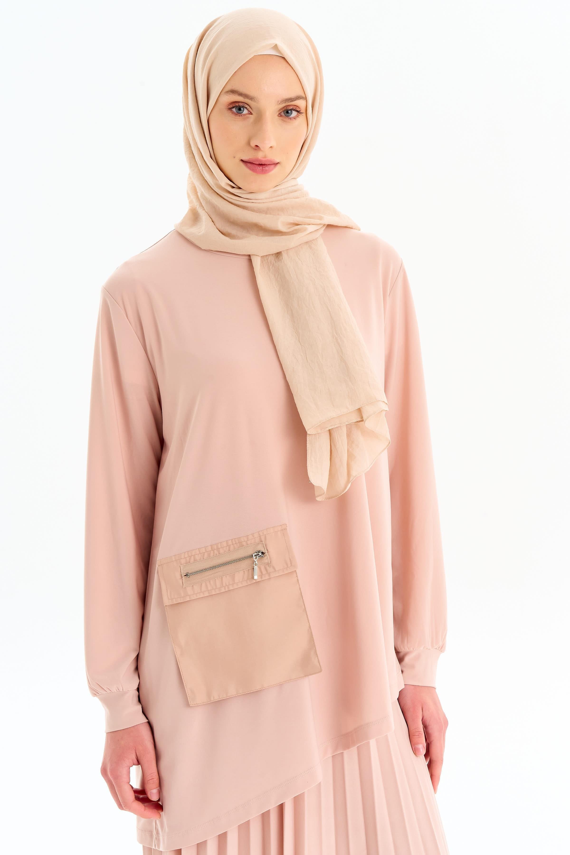 Etek Bluz Takım - Bej TUGBA