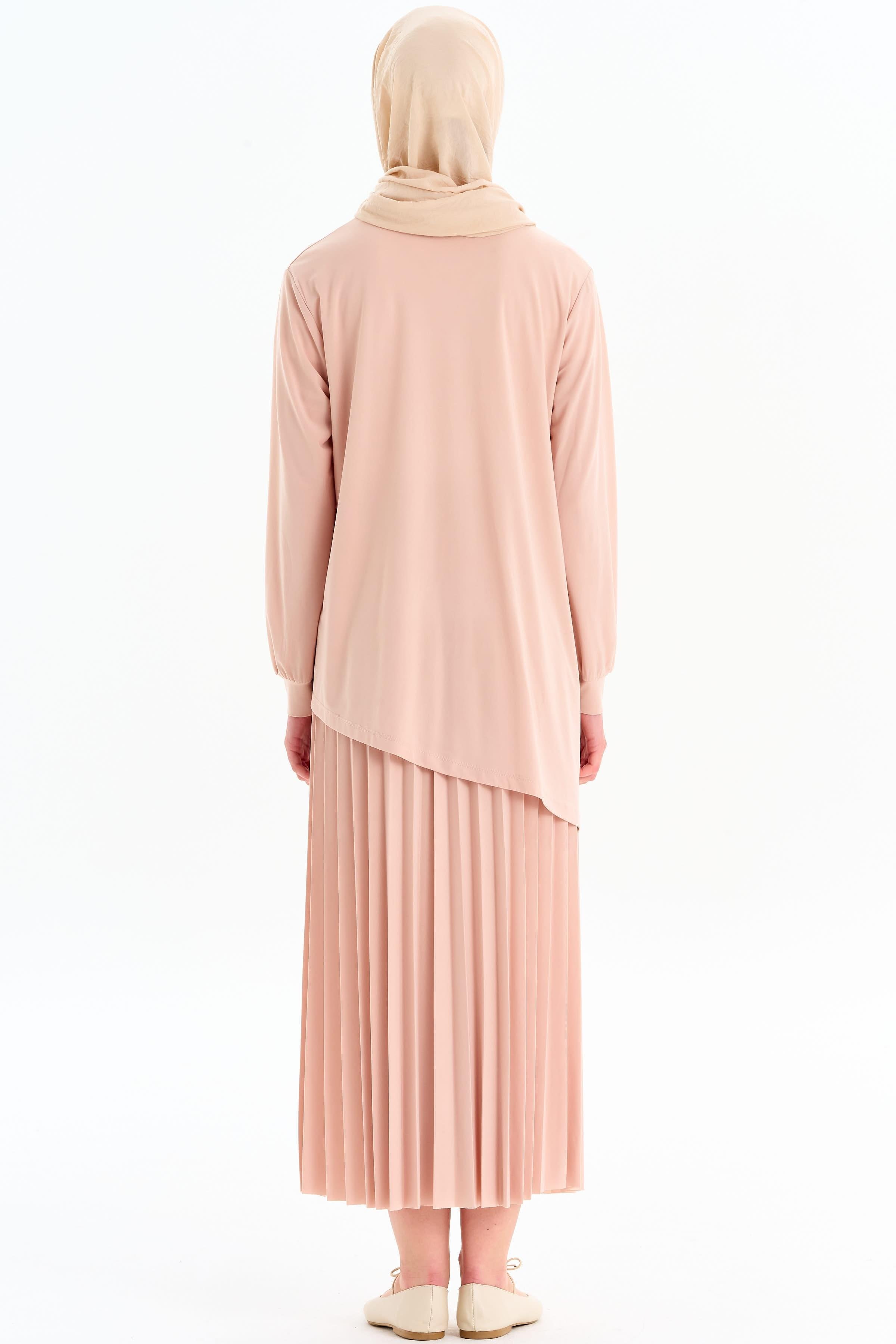 Etek Bluz Takım - Bej TUGBA