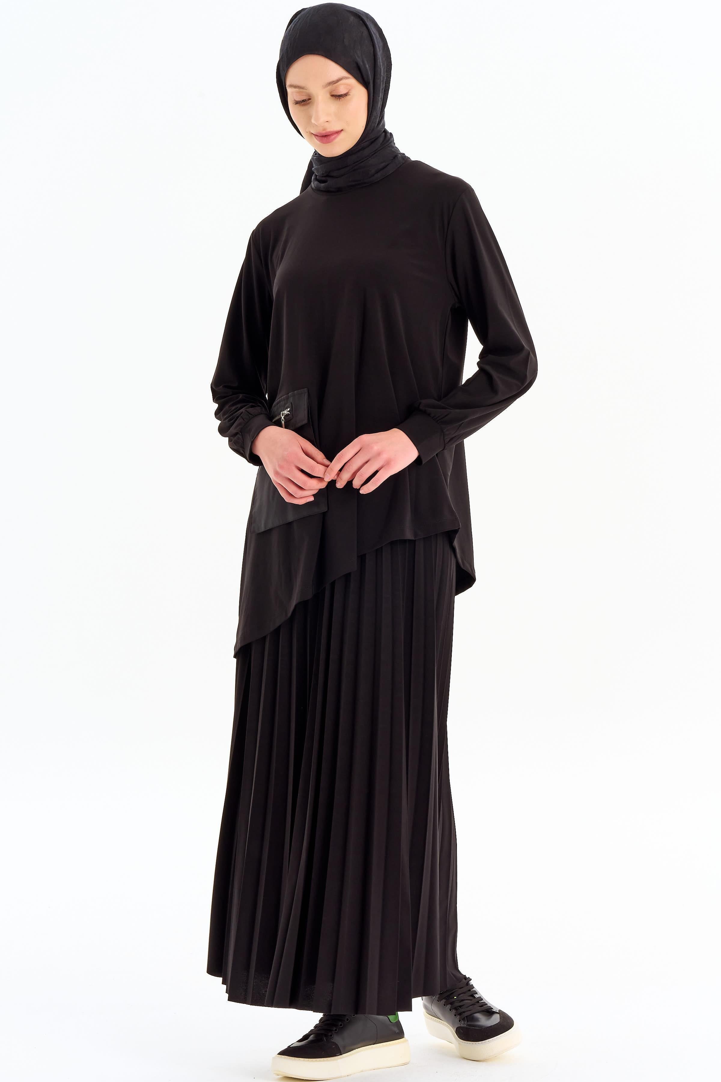 Etek Bluz Takım - Siyah TUGBA