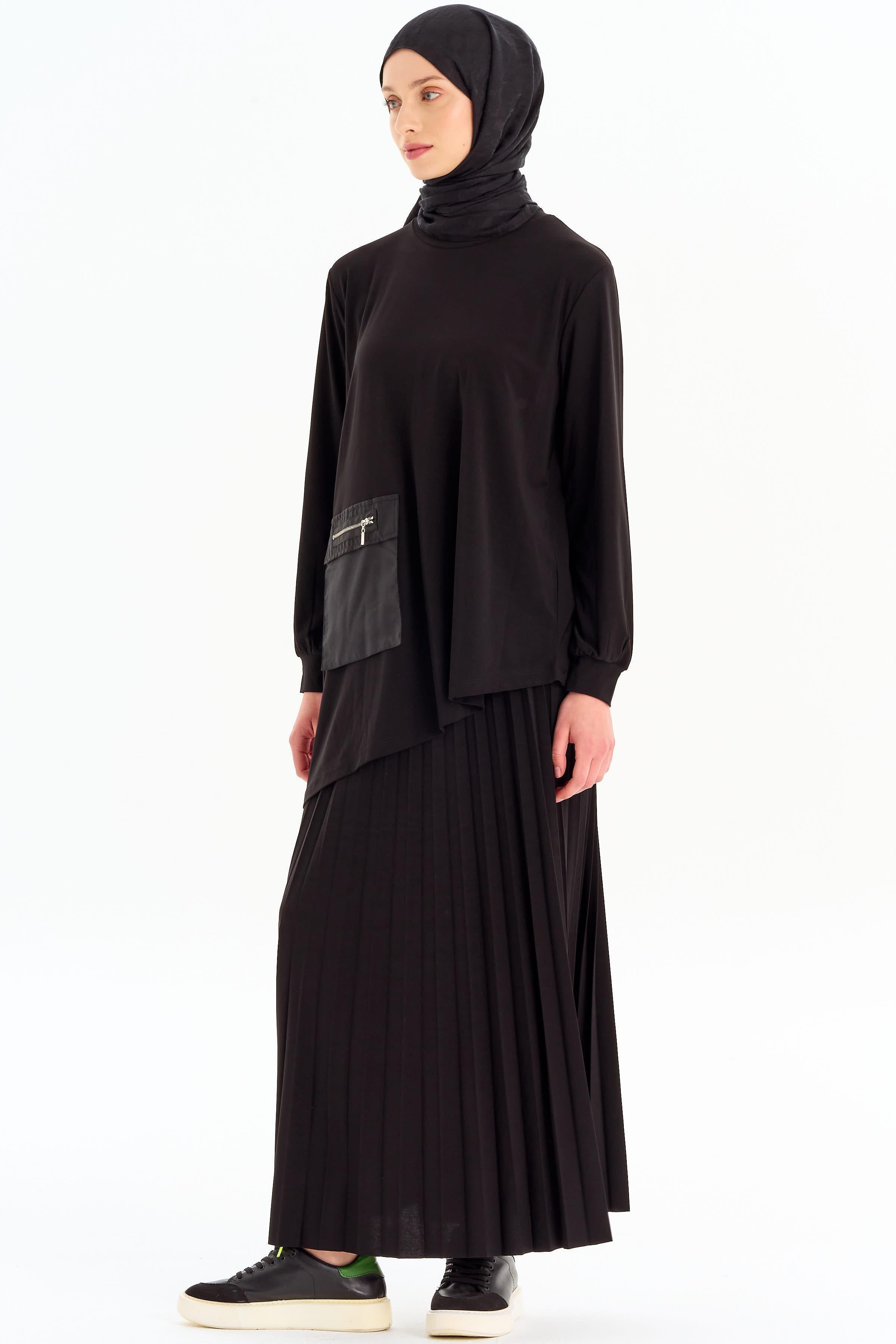 Etek Bluz Takım - Siyah TUGBA