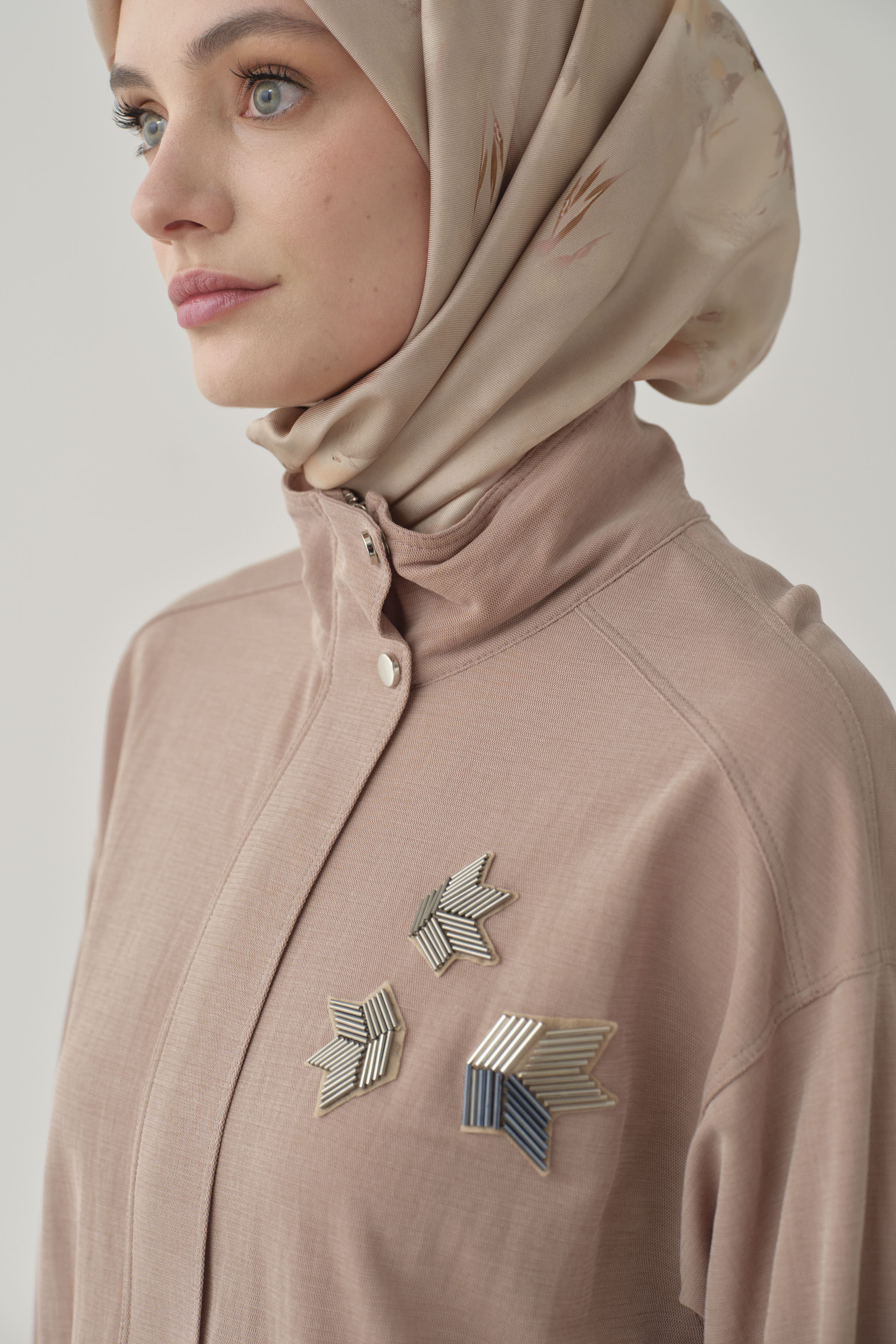 Etek Ucu Lastikli Sweat - Camel TUGBA