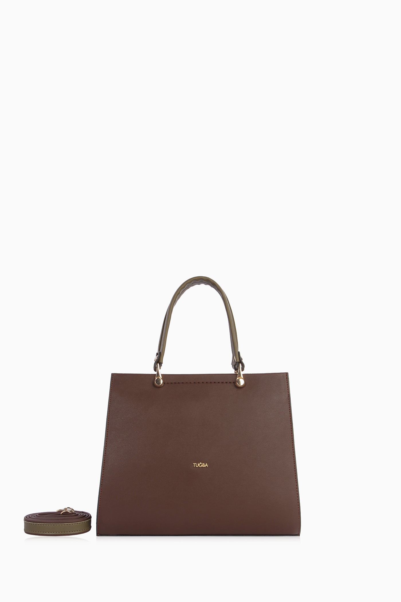 Fermuarlı Kol Çantası - Acı Kahve TUGBA