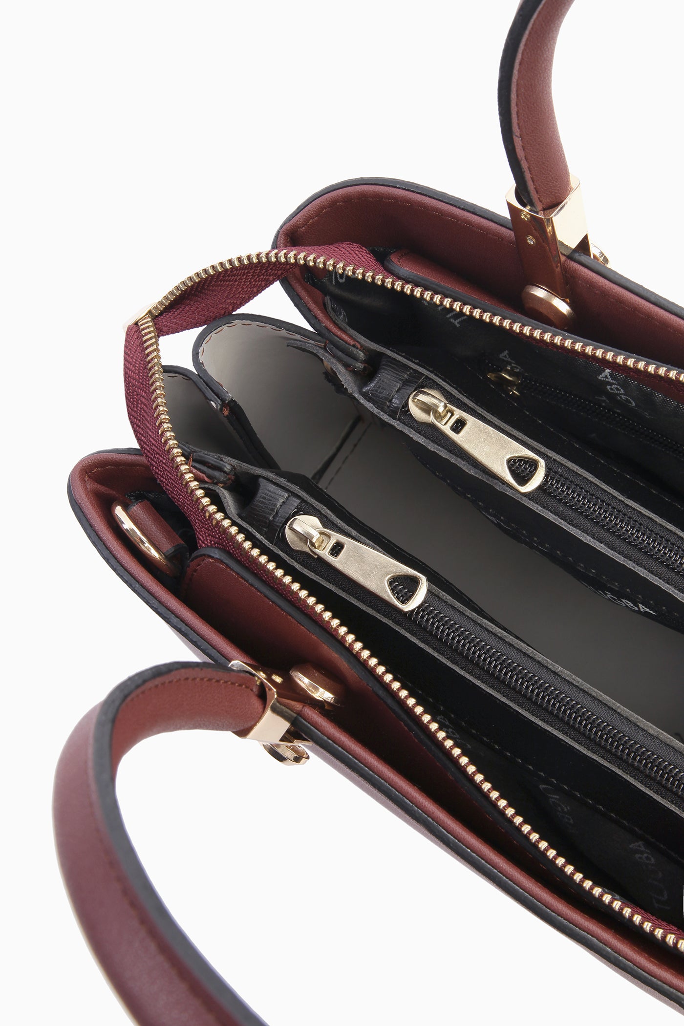 Fermuarlı Kol Çantası - Bordo TUGBA