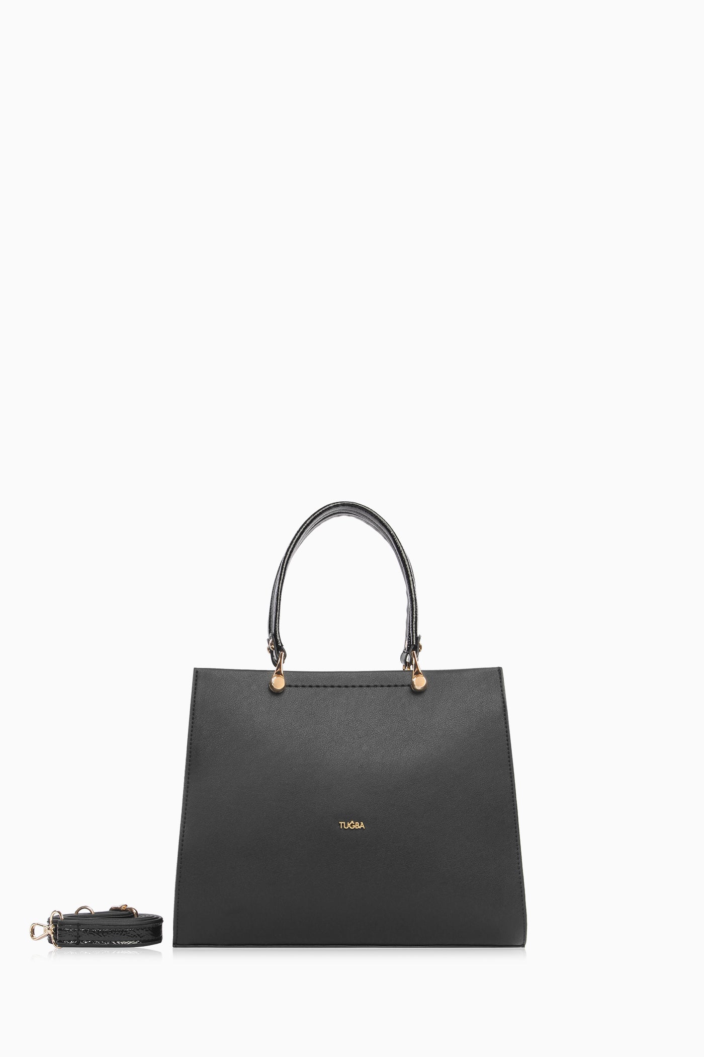 Fermuarlı Kol Çantası - Siyah TUGBA