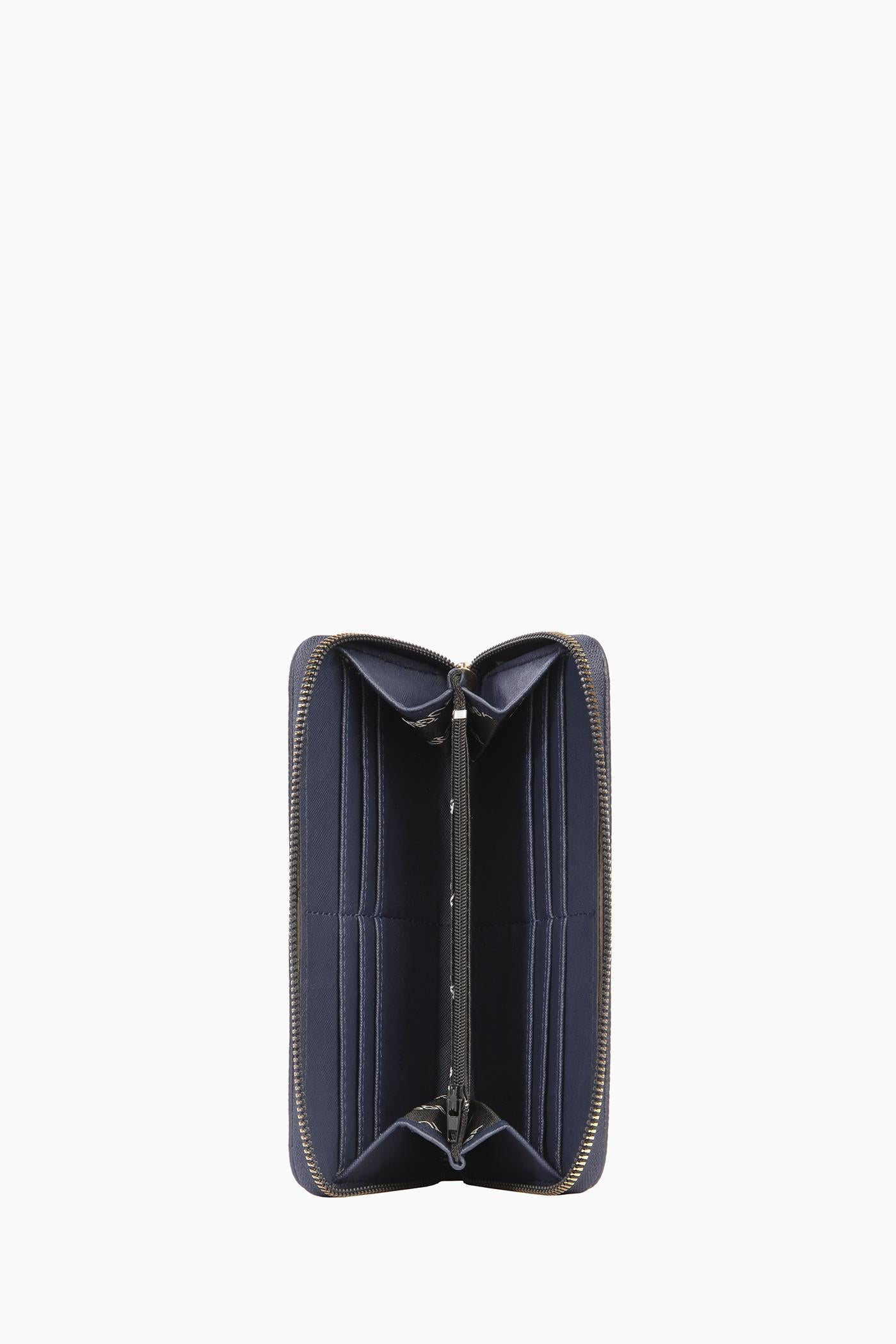 Fermuarlı Uzun Cüzdan - Lacivert TUĞBA