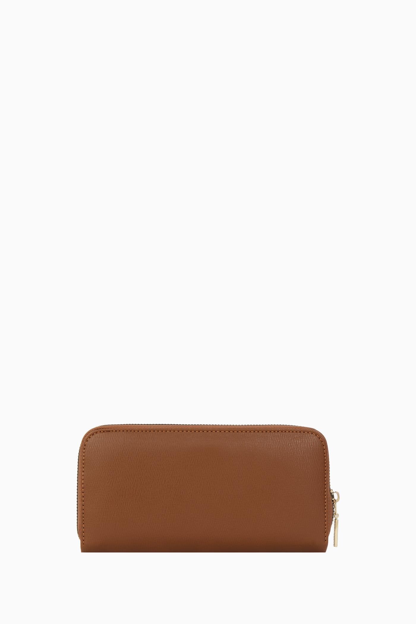 Fermuarlı Uzun Cüzdan - Taba TUGBA