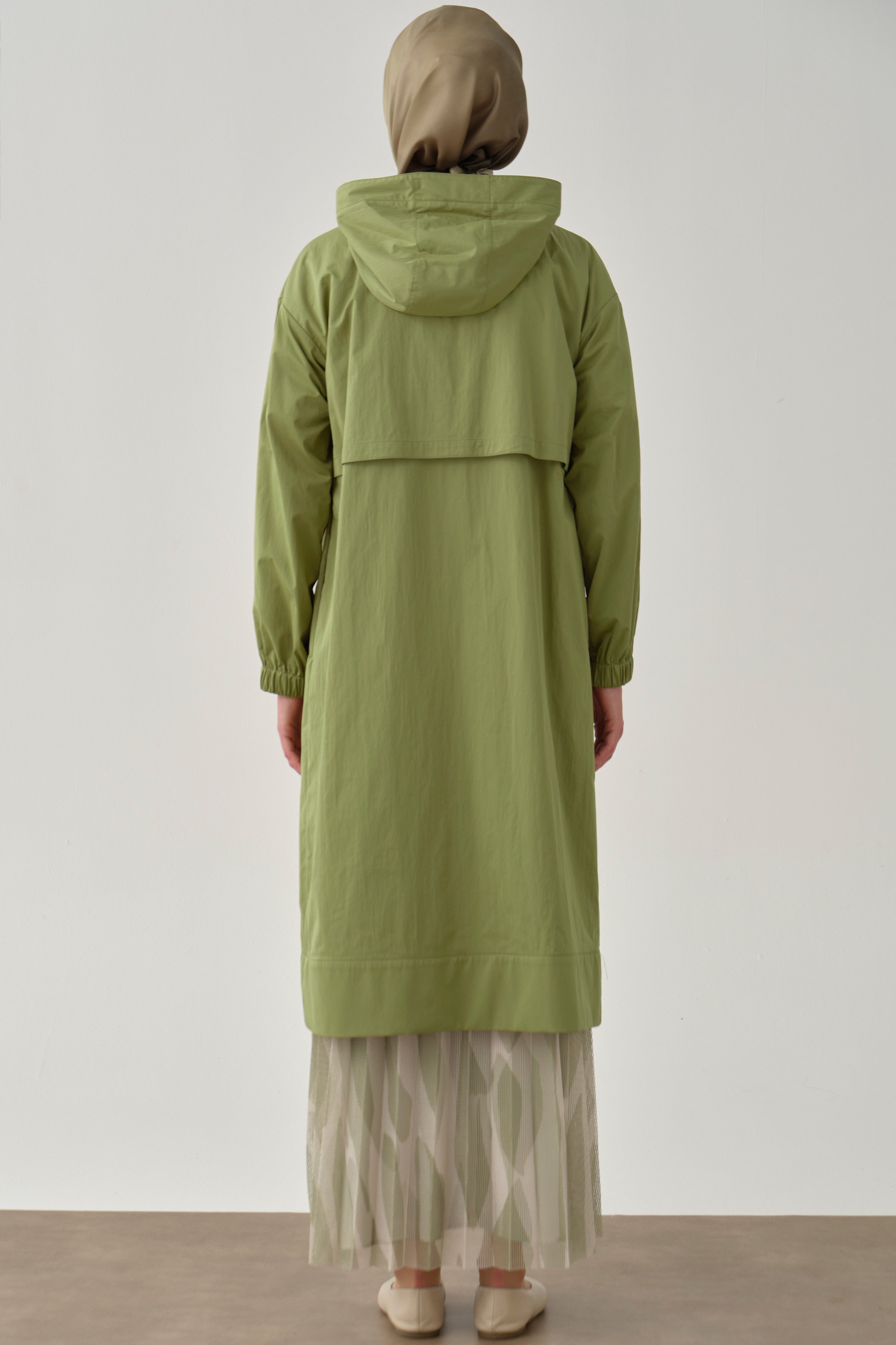 File Kombinli Yağmurluk - Olive TUGBA