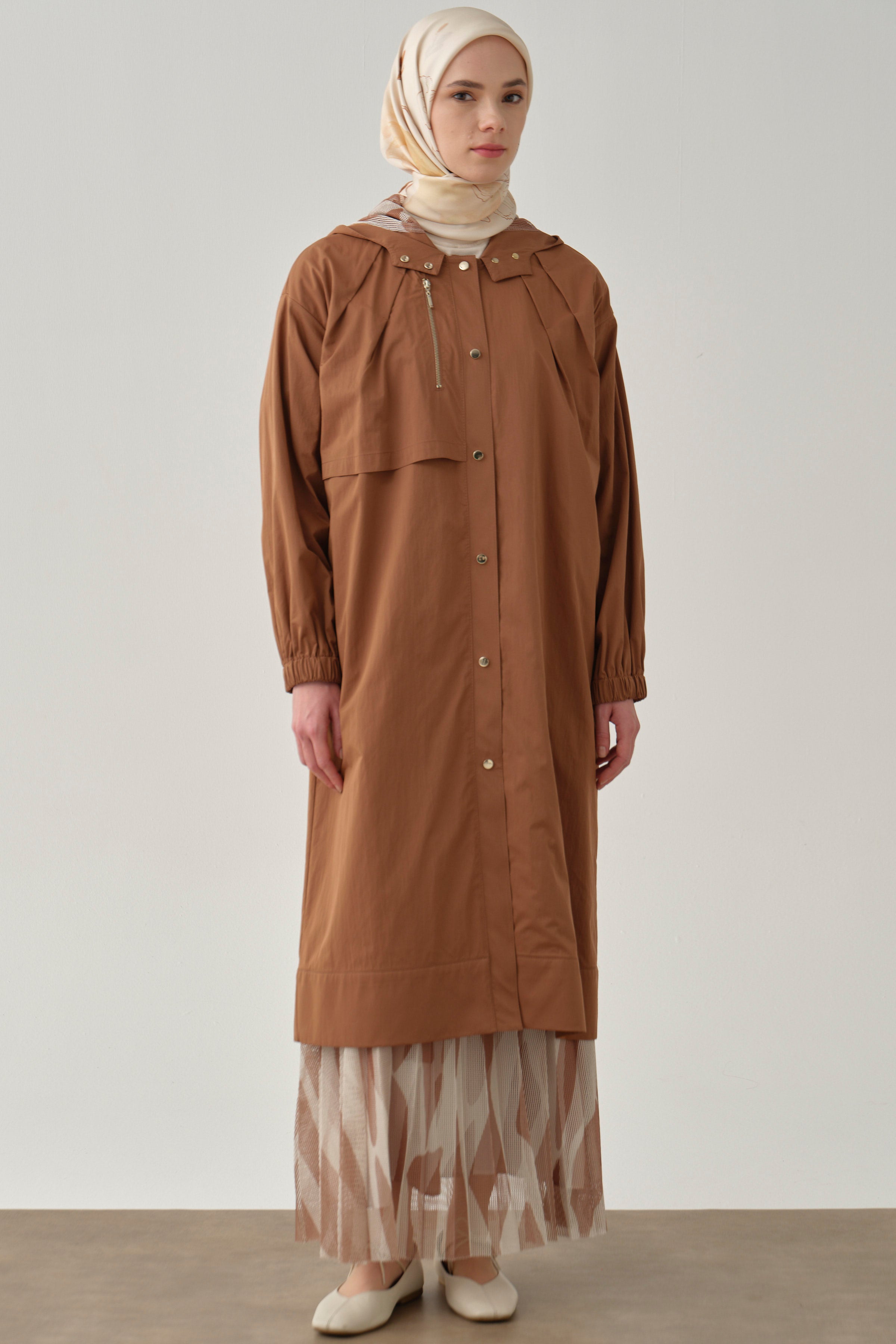 File Kombinli Yağmurluk - Taba TUGBA