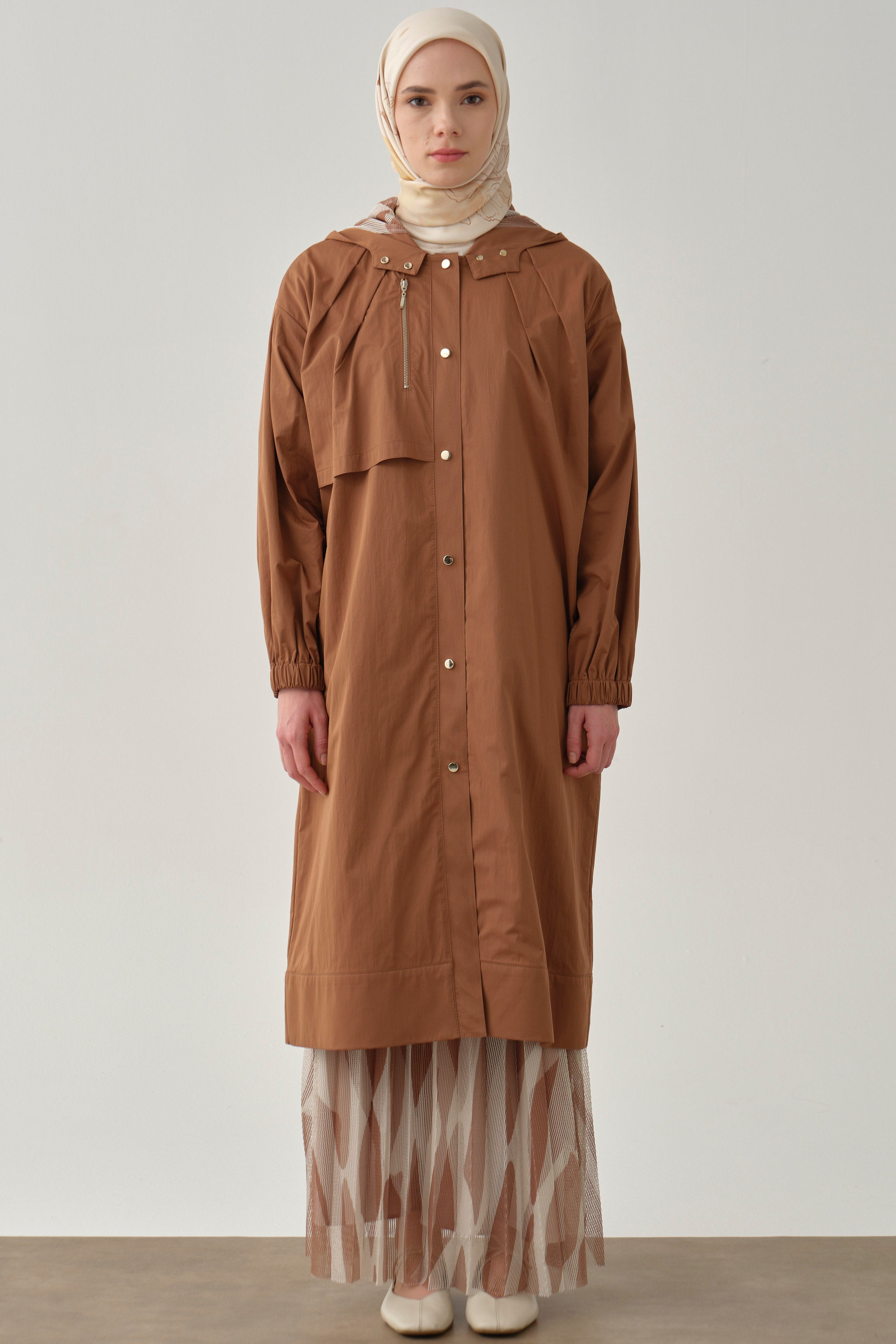 File Kombinli Yağmurluk - Taba TUGBA