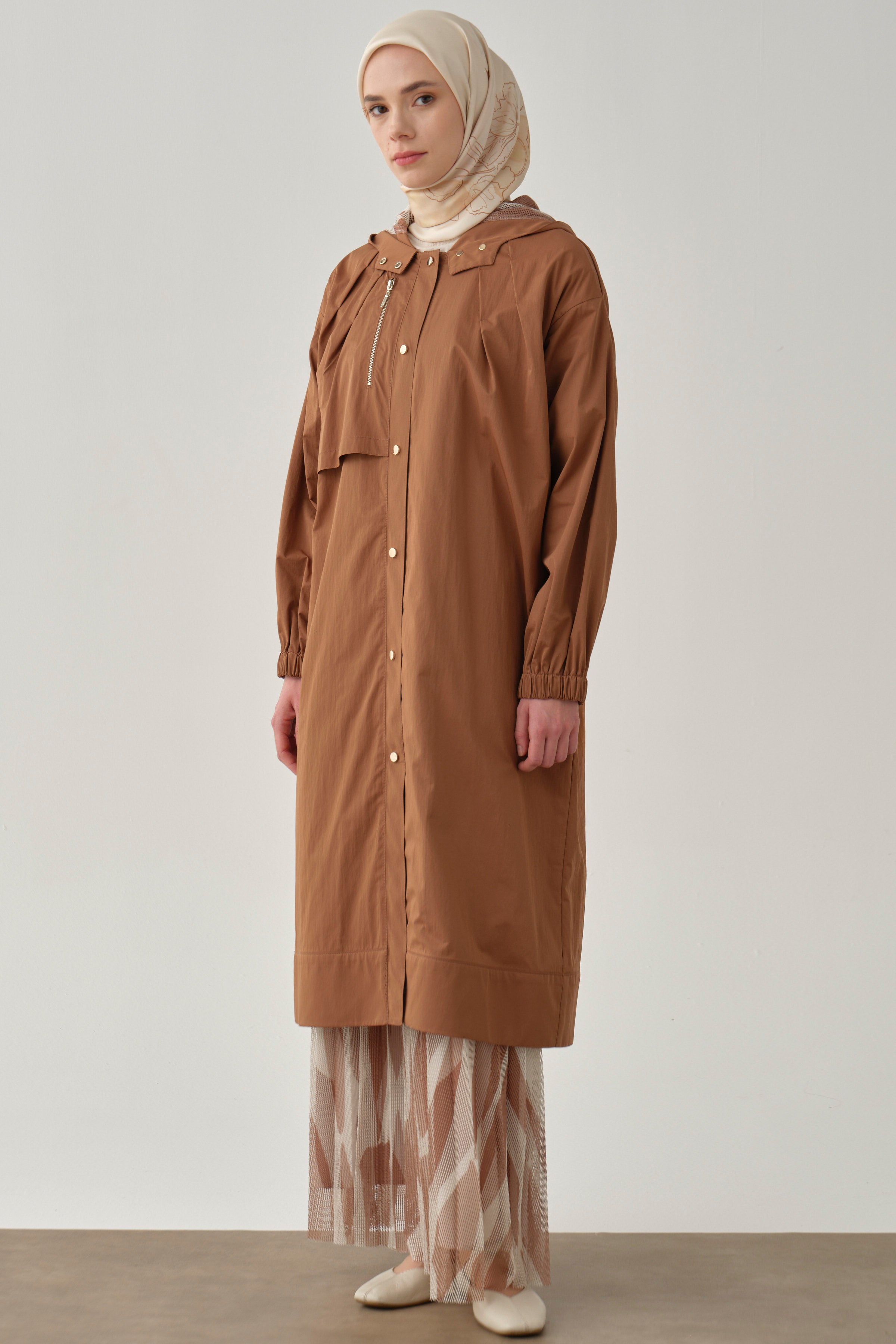 File Kombinli Yağmurluk - Taba TUGBA