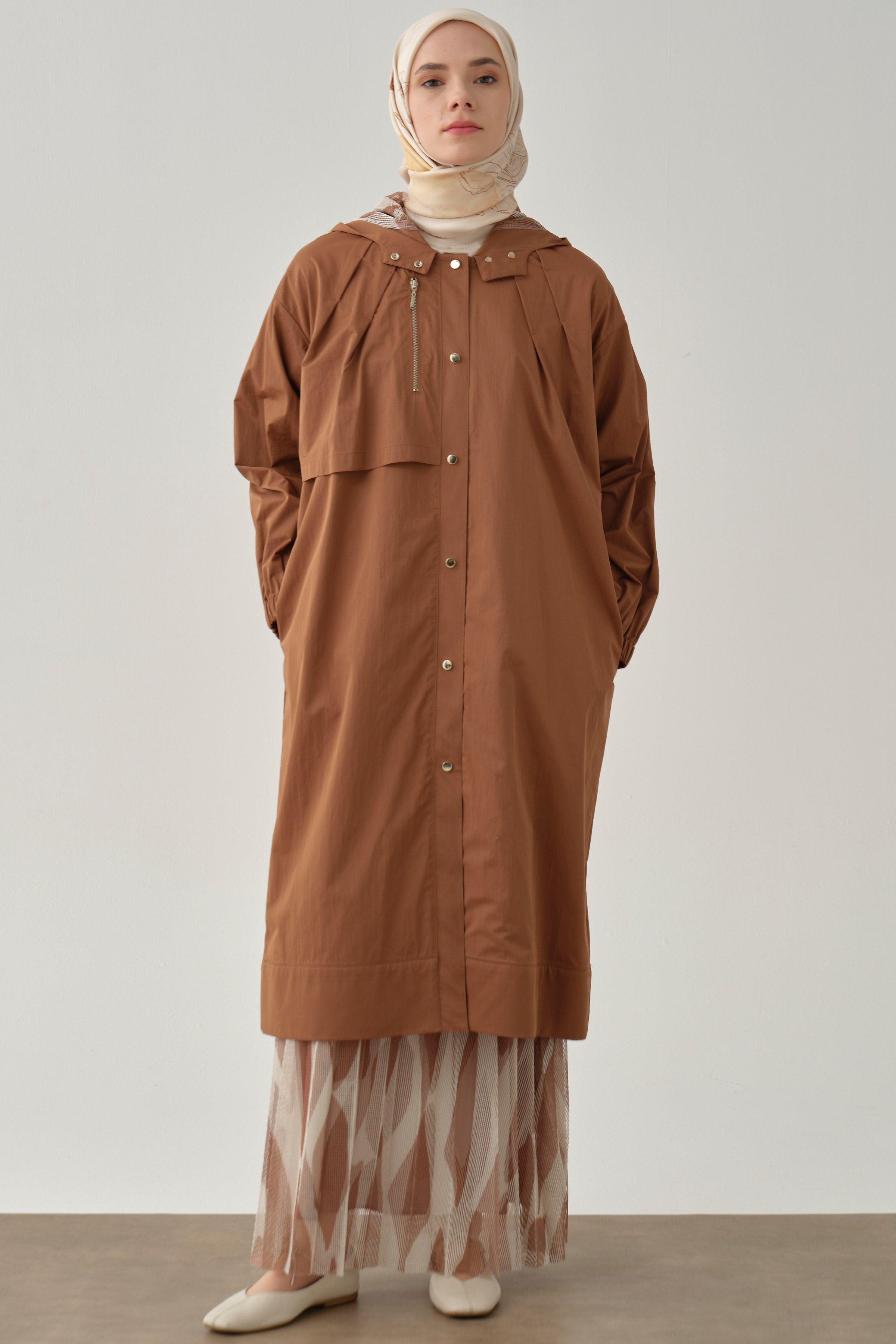 File Kombinli Yağmurluk - Taba TUGBA