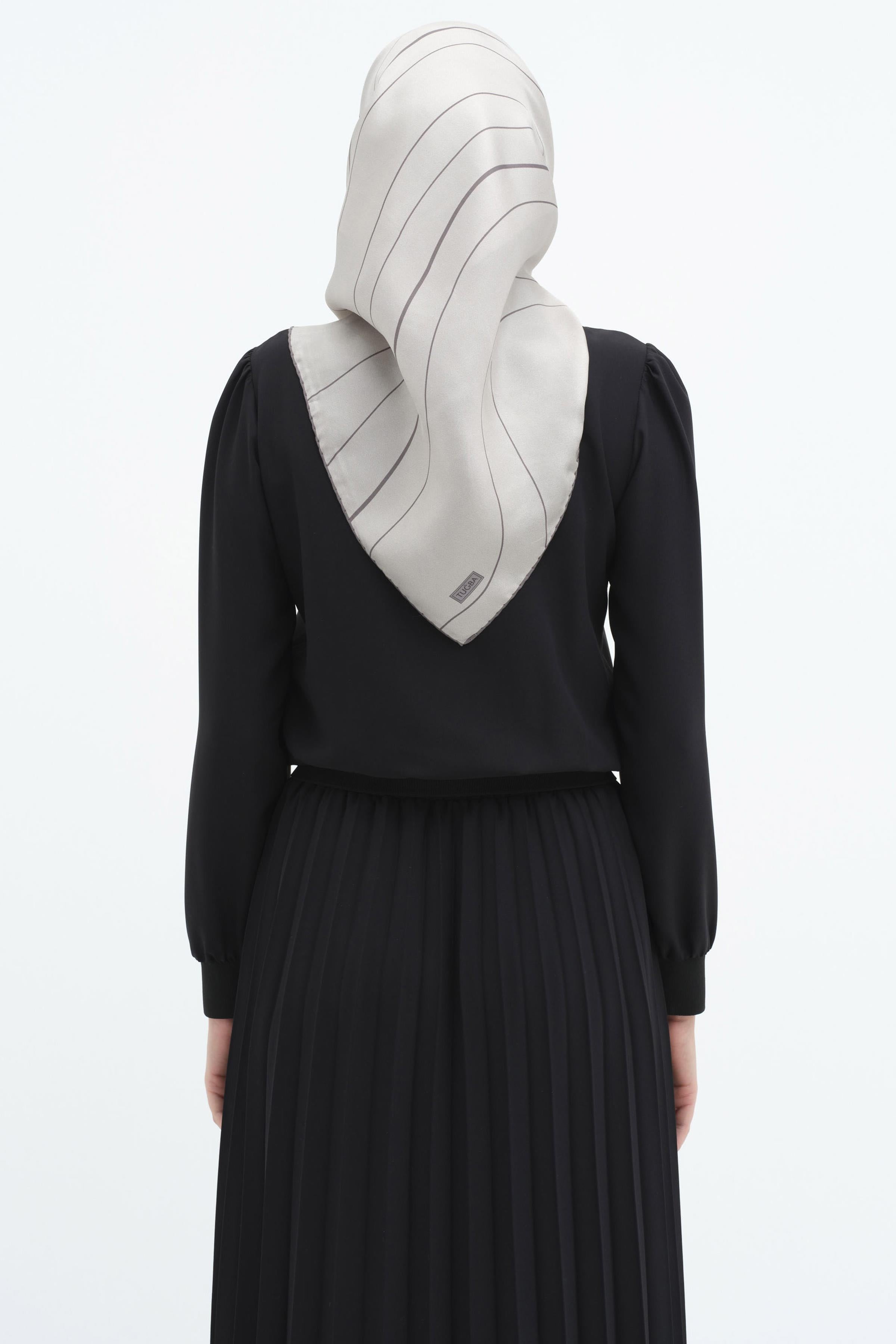 Fırfırlı Ribana Detaylı Gömlek - Siyah TUGBA