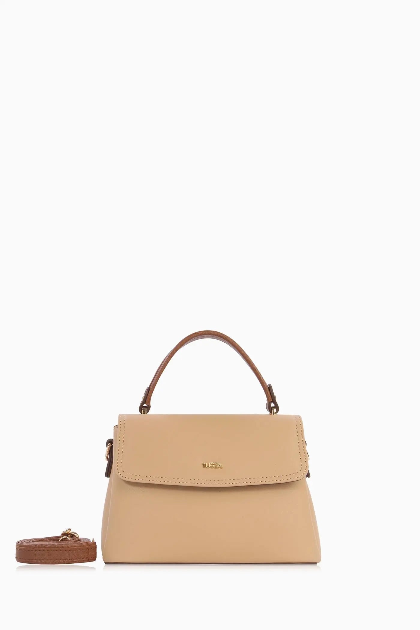 Flap Çanta - Bej TUGBA