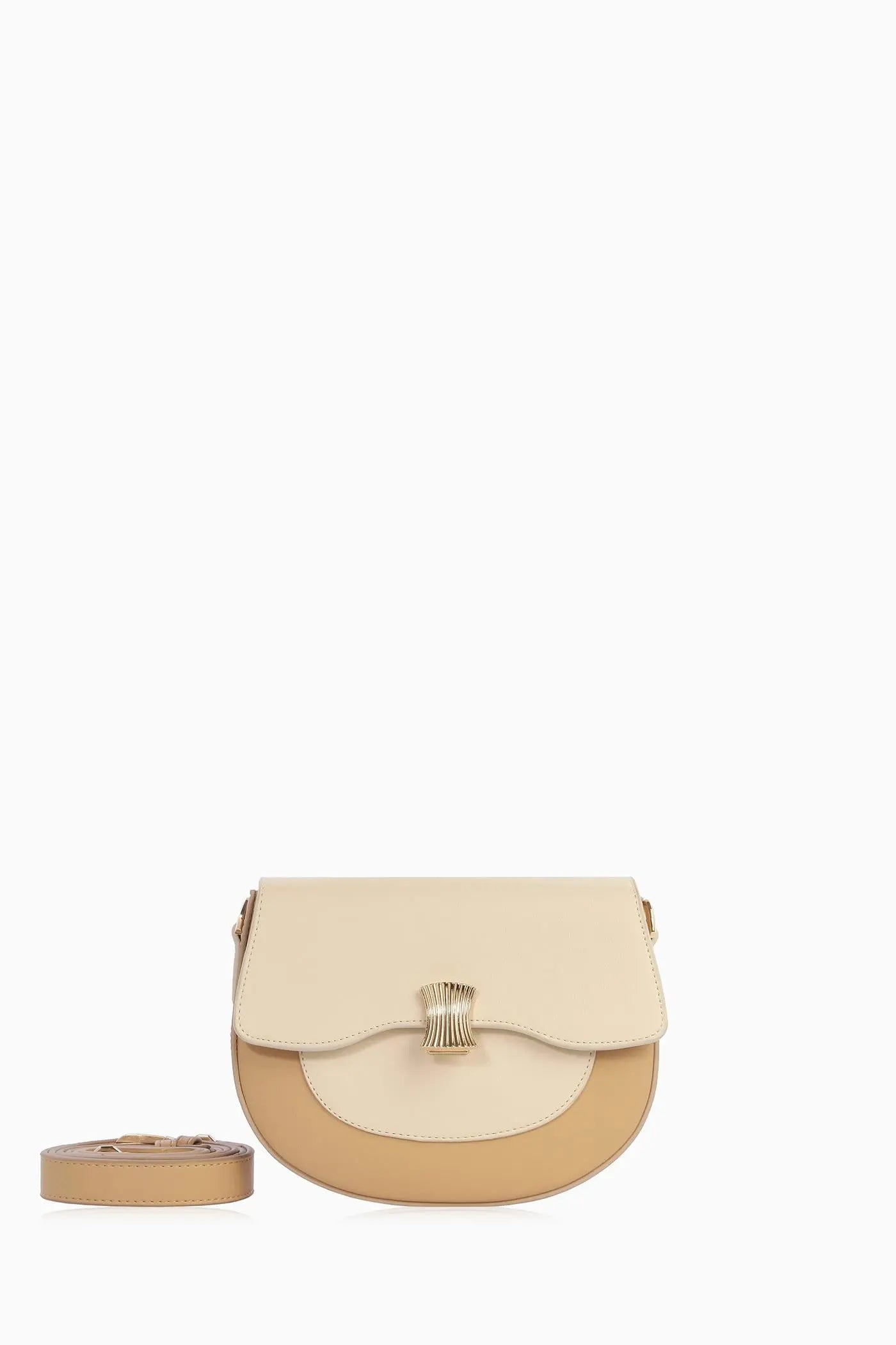 Flap Çanta - Bej - Camel TUGBA