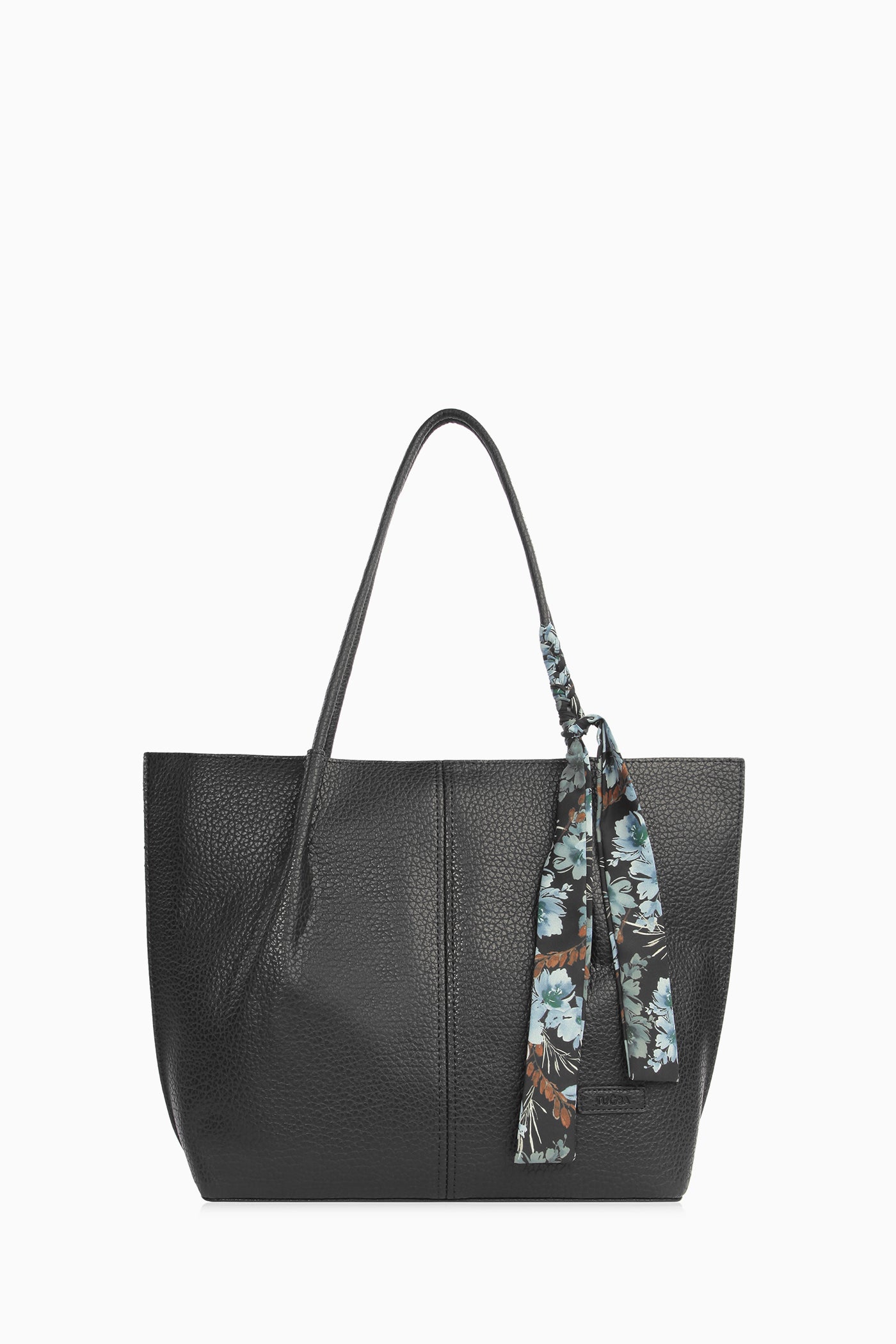 Fular Detaylı Omuz Çantası - Siyah TUGBA