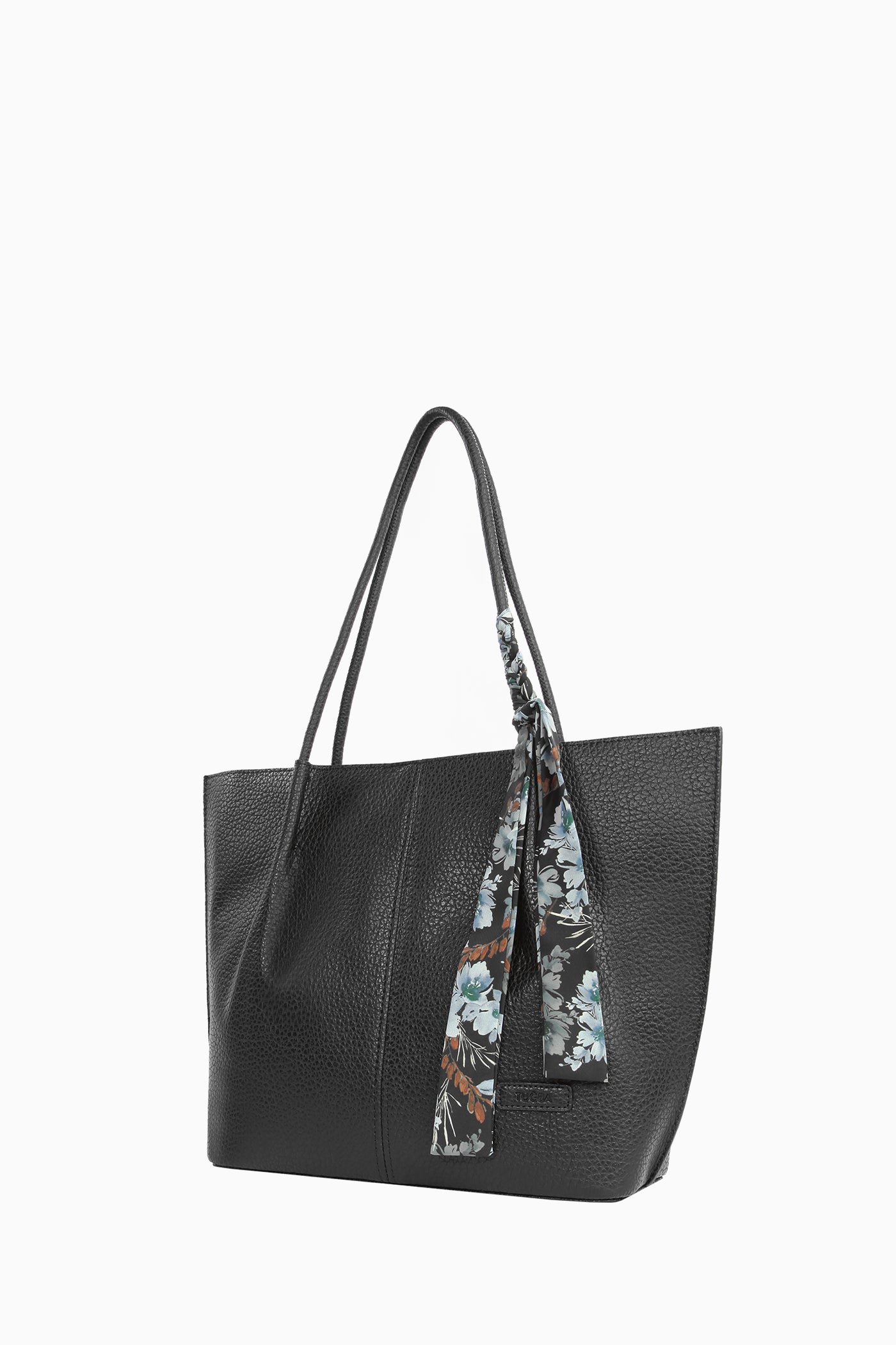 Fular Detaylı Omuz Çantası - Siyah TUGBA