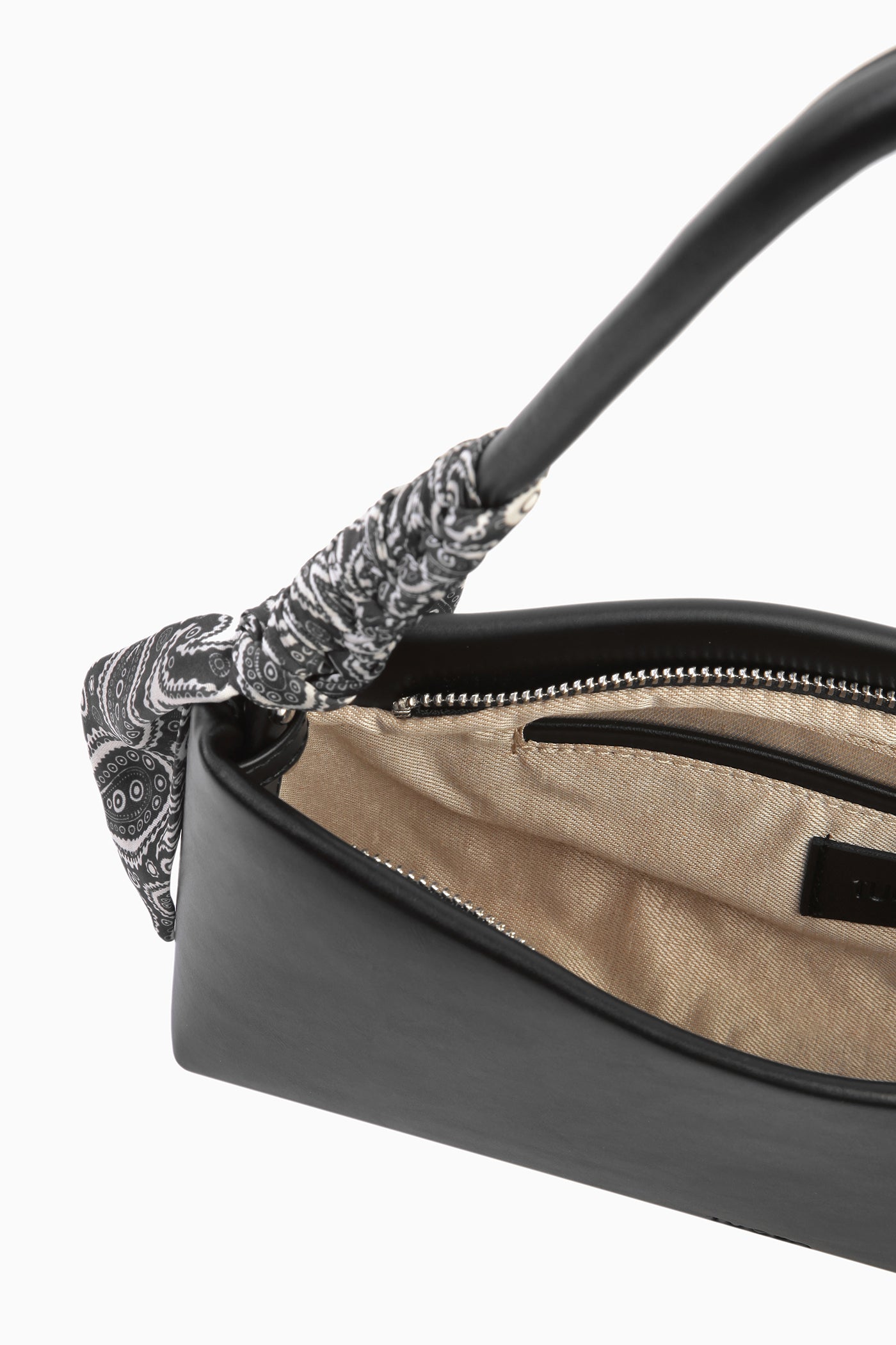 Fular Detaylı Çanta - Siyah TUGBA