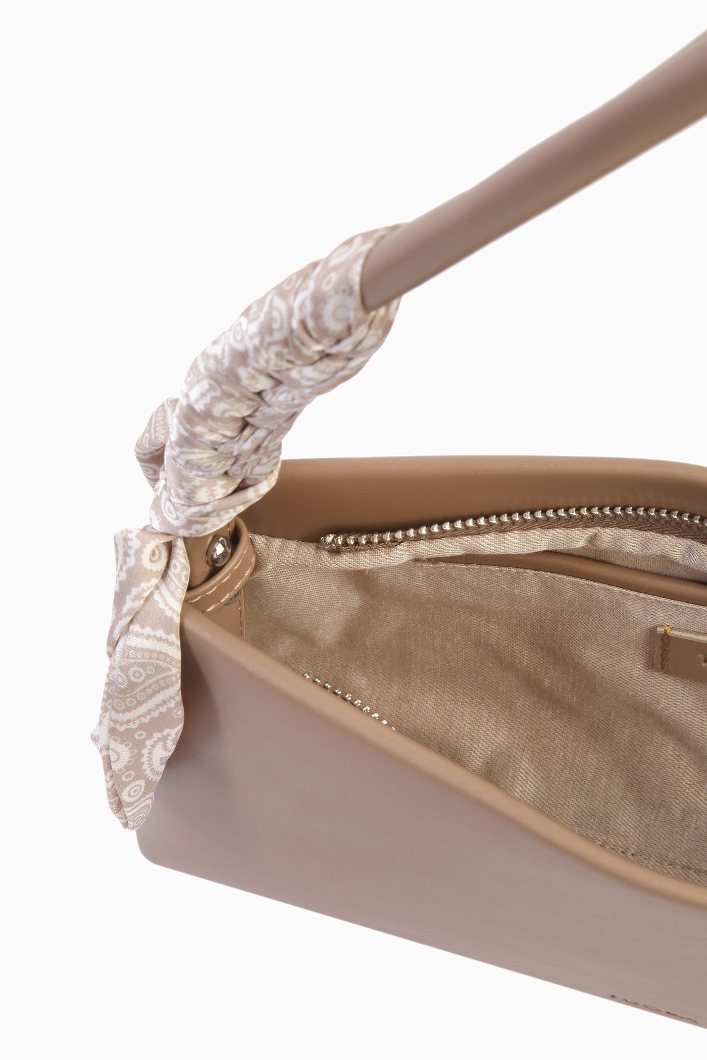 Fular Detaylı Çanta - Vizon TUGBA