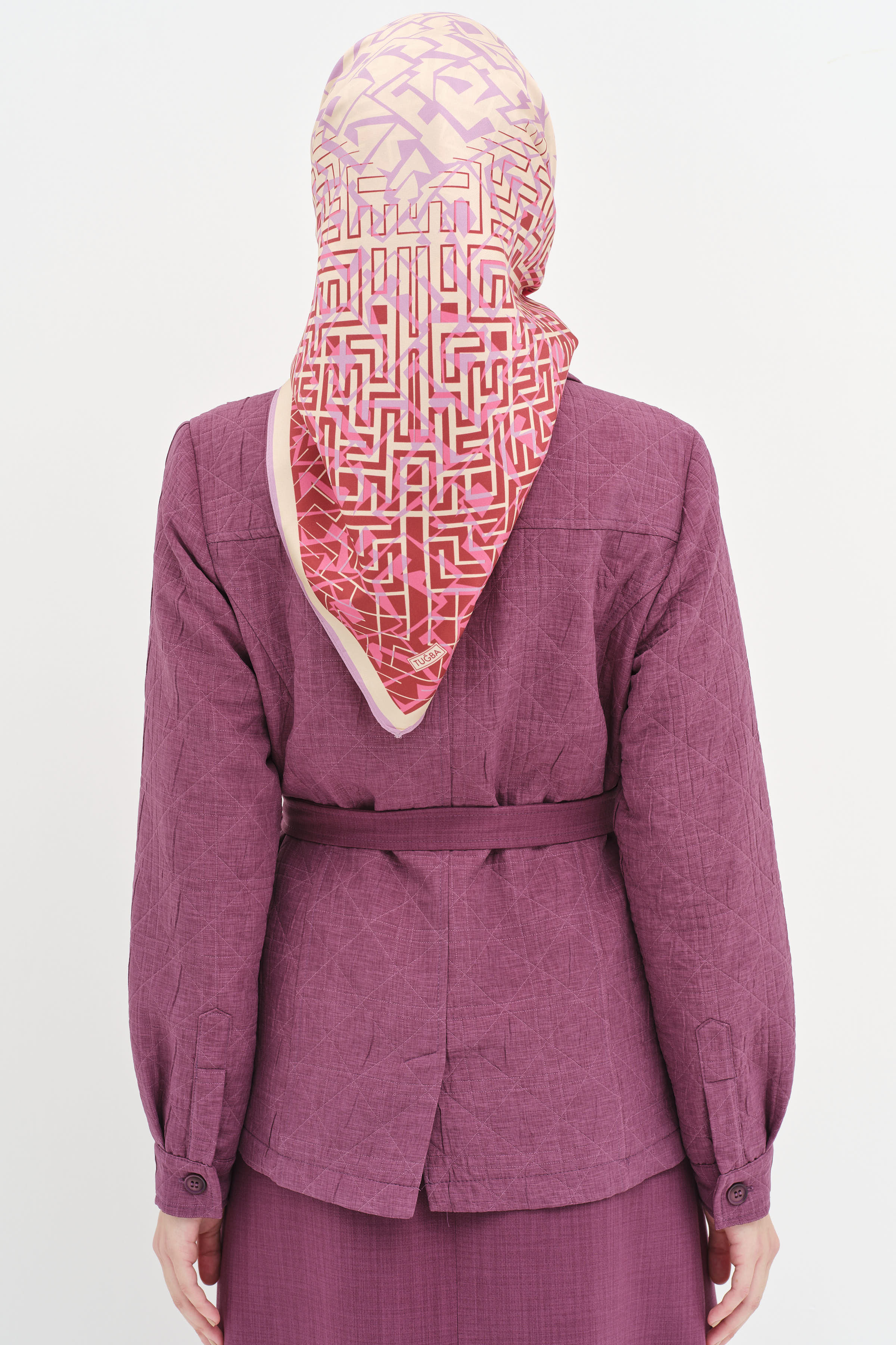 Garni Kemerli Kısa Ceket - Gül Kurusu TUGBA