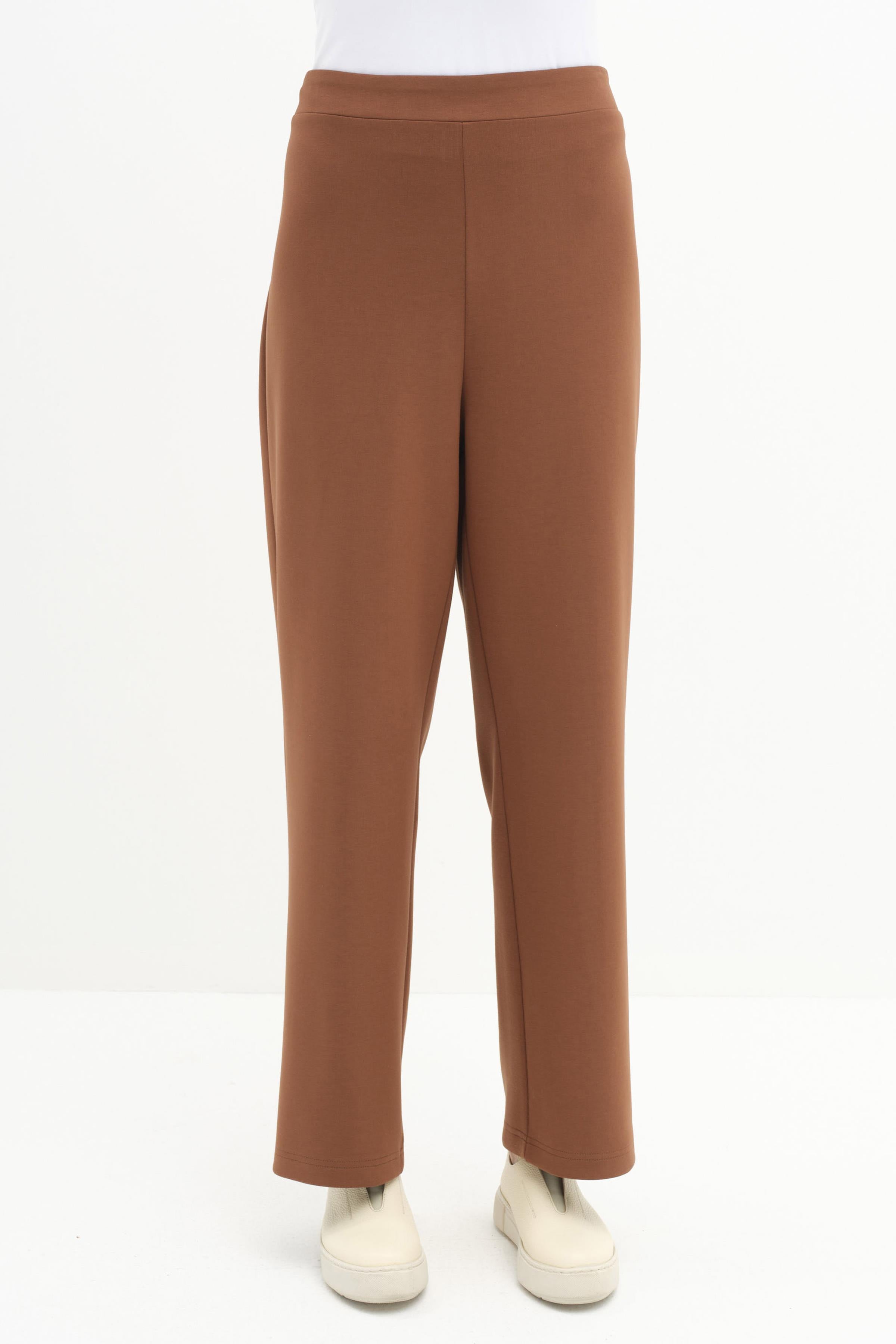 Garnili Örme Takım - Bej - Kahve TUGBA