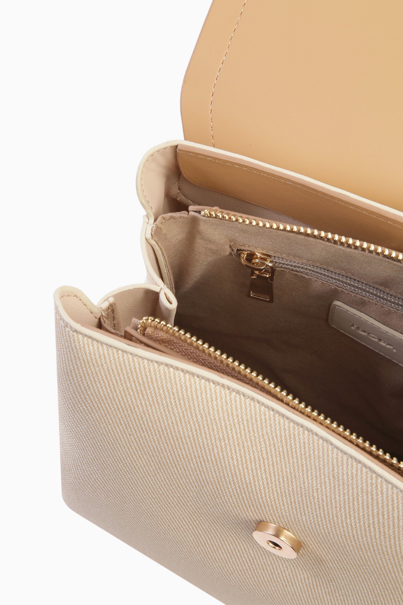 Garnili Sırt Çantası - Bej TUGBA