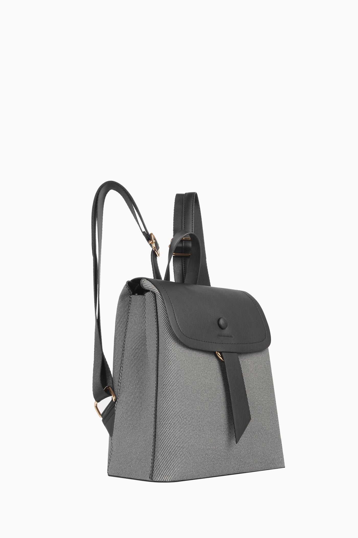 Garnili Sırt Çantası - Siyah TUGBA