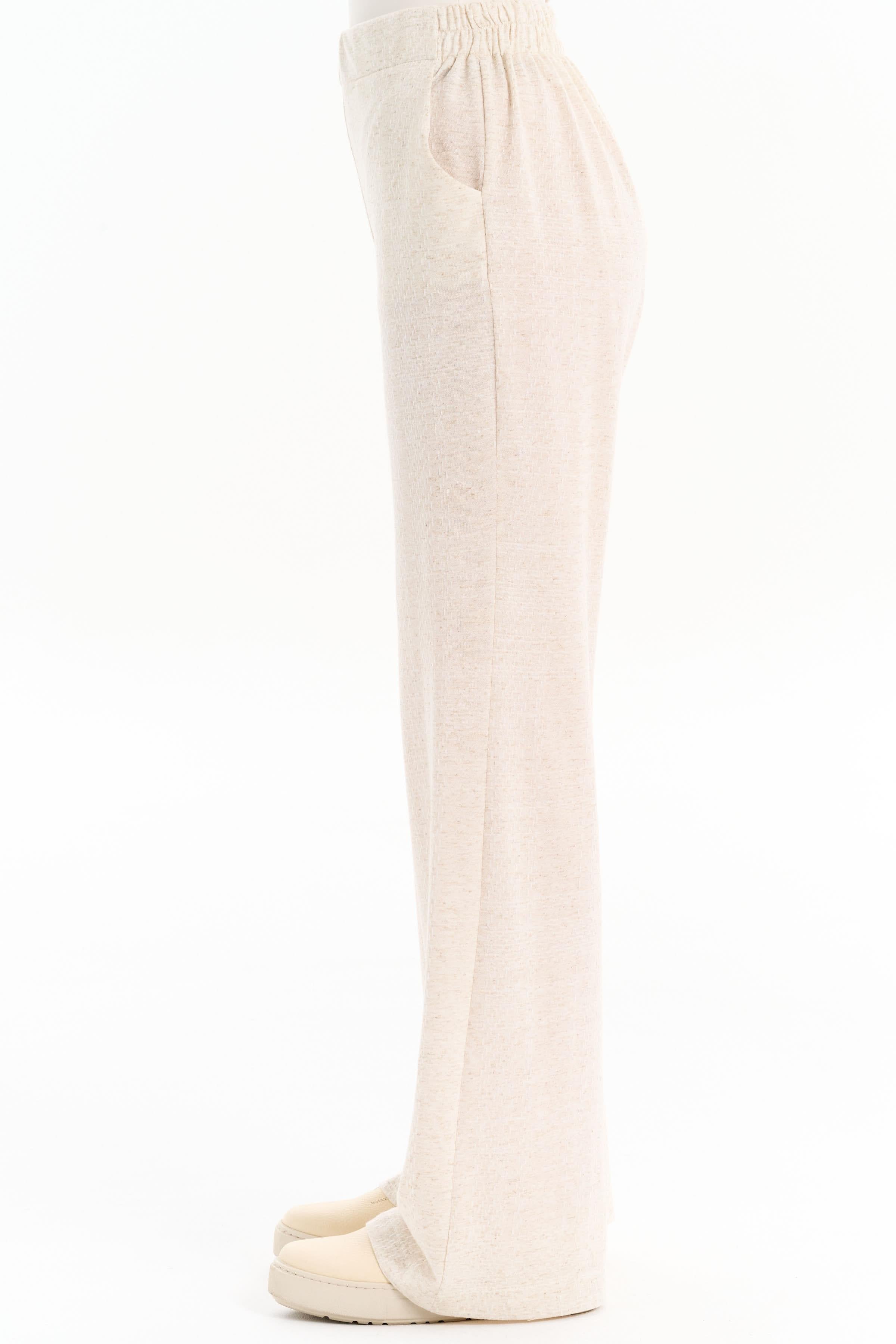 Garnili Tunik Pantolon Takım - Bej TUGBA