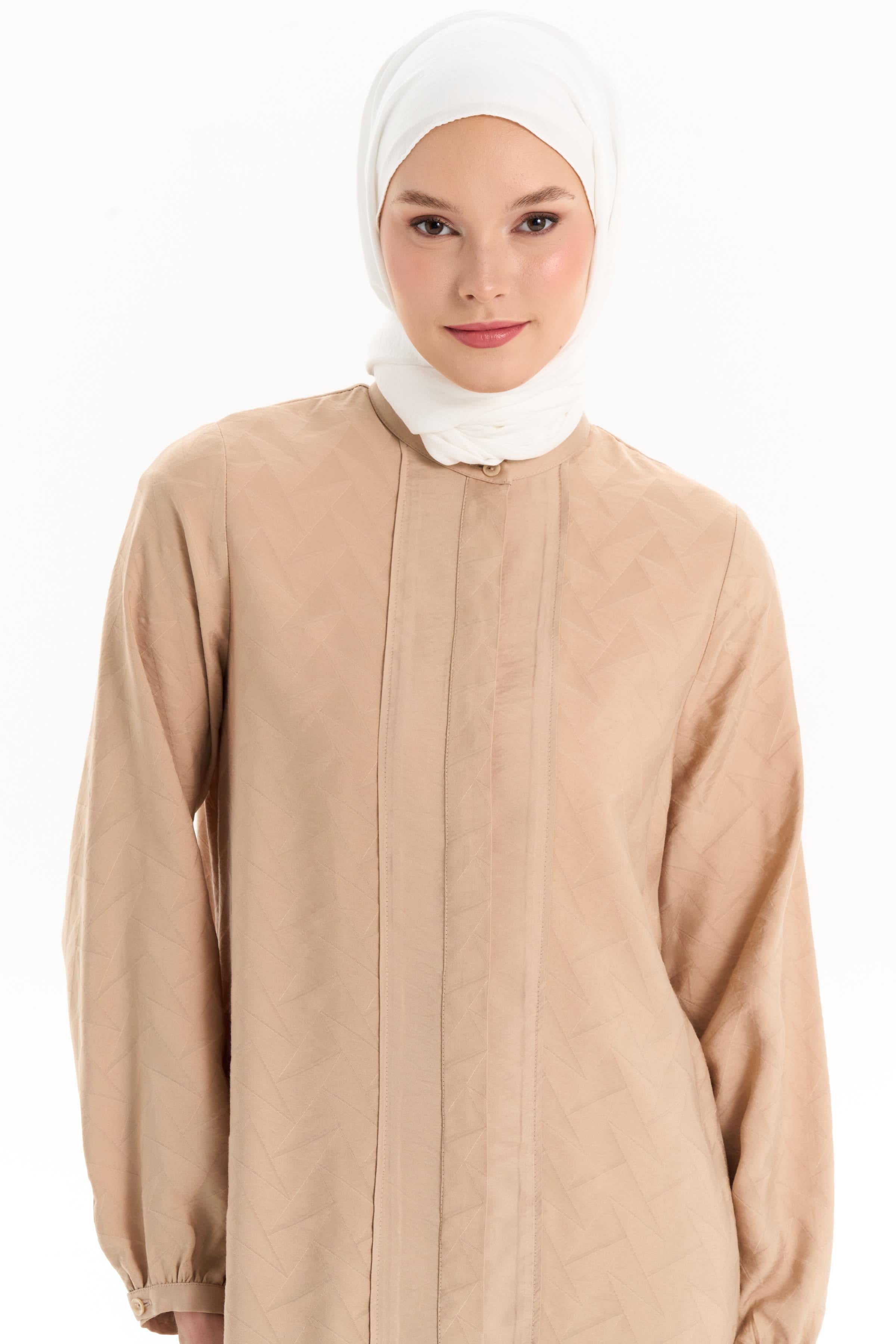 Garnili Tunik Pantolon Takım - Camel TUGBA