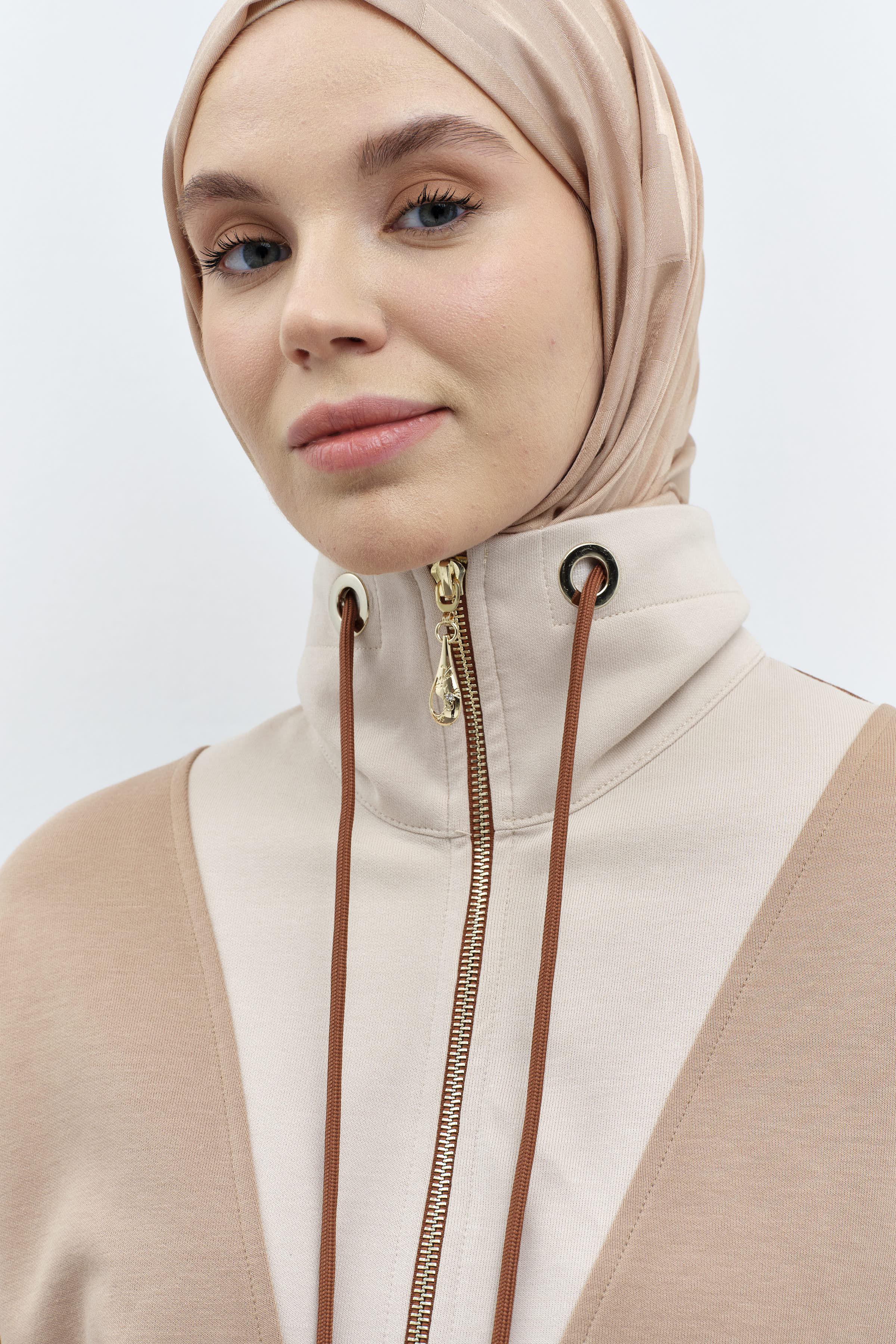 Garnili Tunik Pantolon Takım - Kahve TUGBA