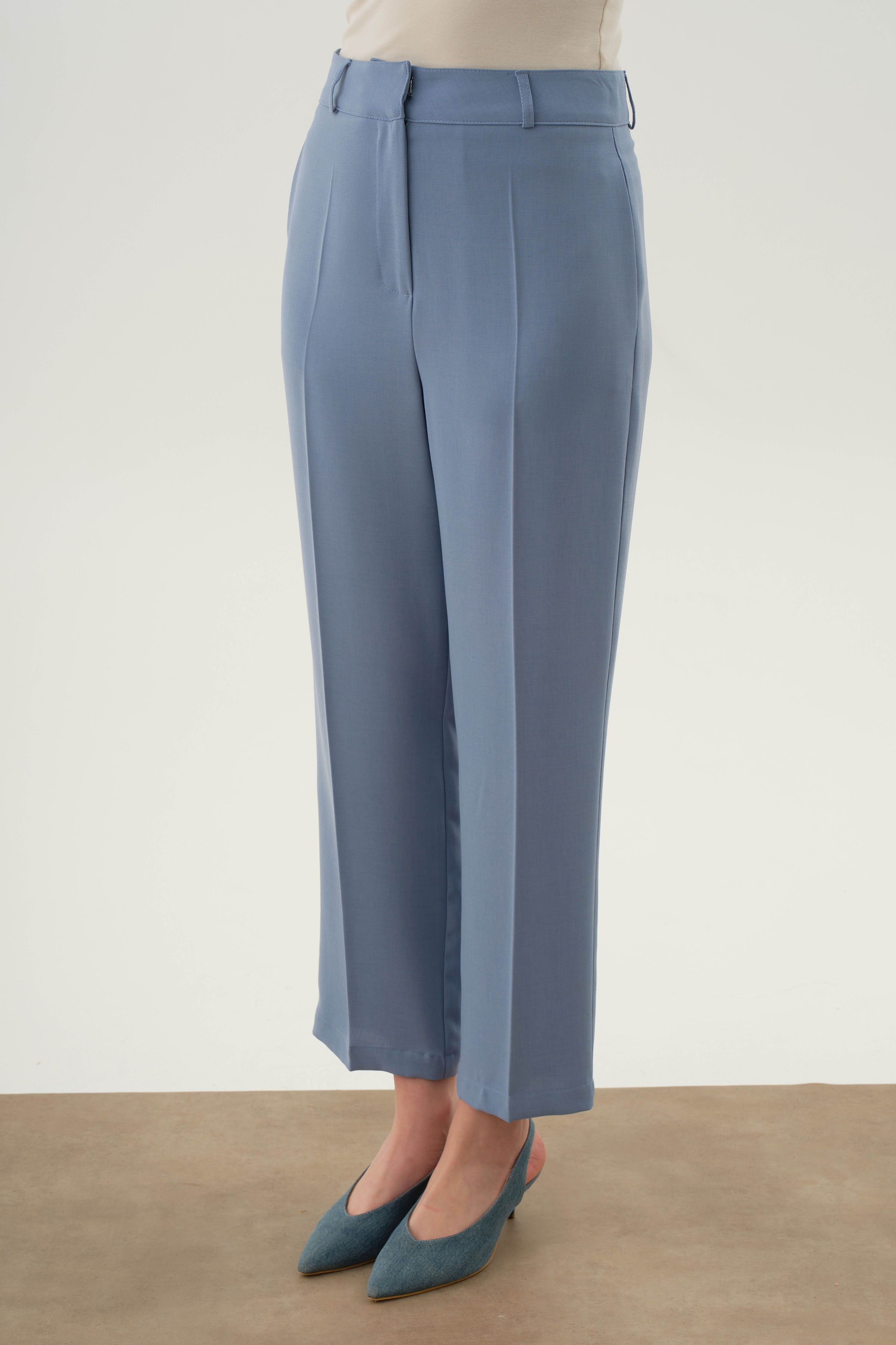 Gizli Cepli Pantolon - Açık Mavi TUGBA