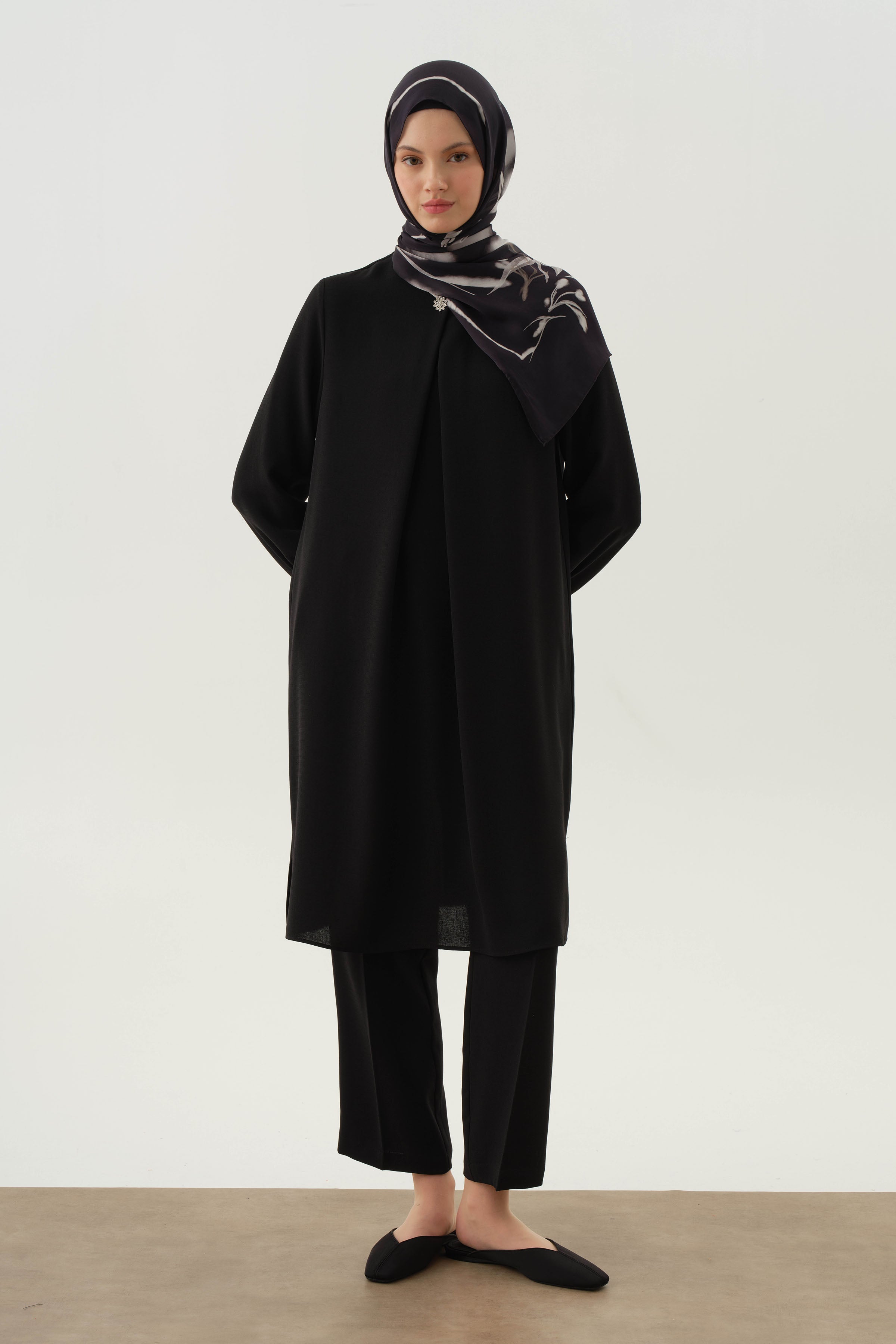 Gizli Cepli Pantolon - Siyah TUGBA