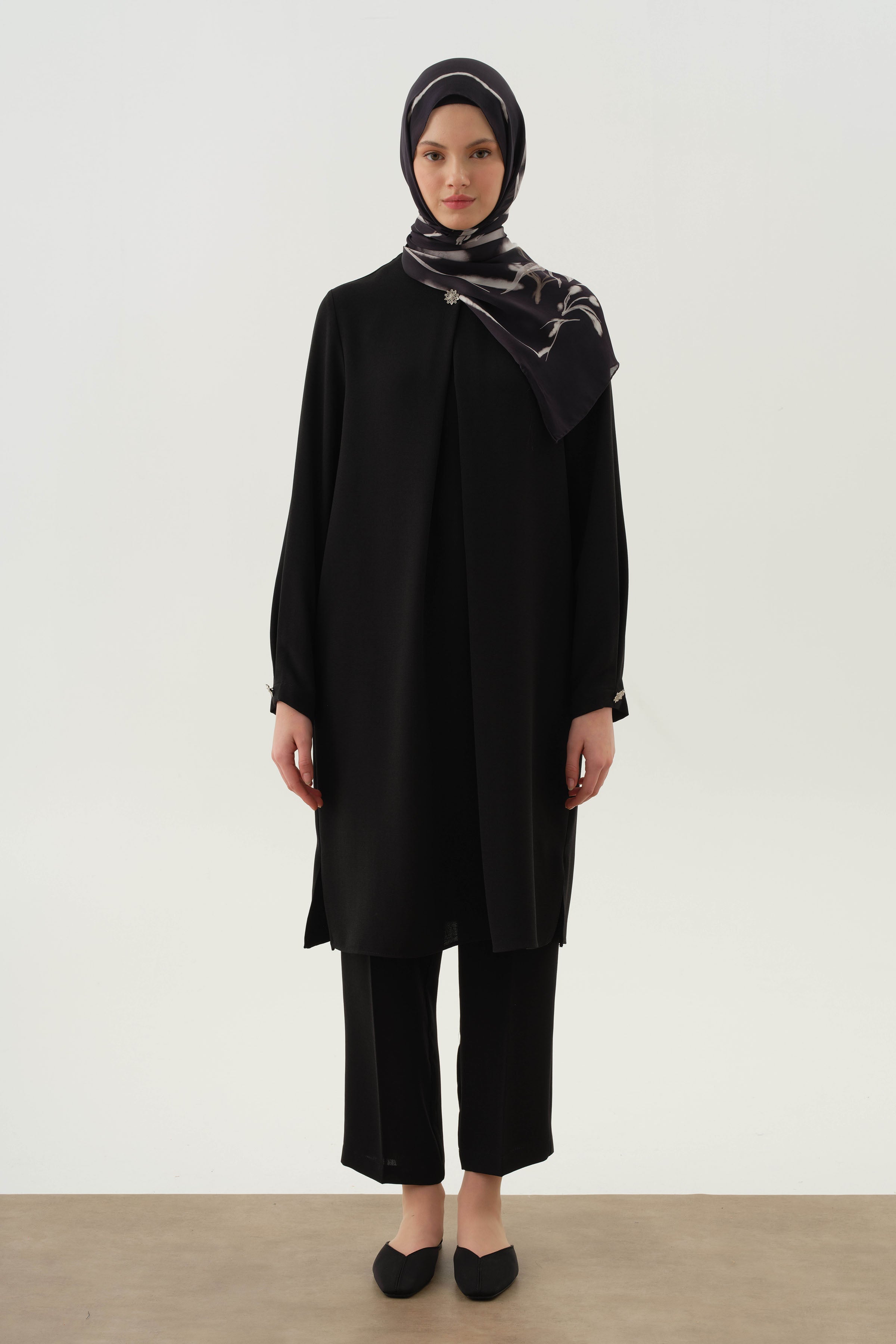 Gizli Cepli Pantolon - Siyah TUGBA