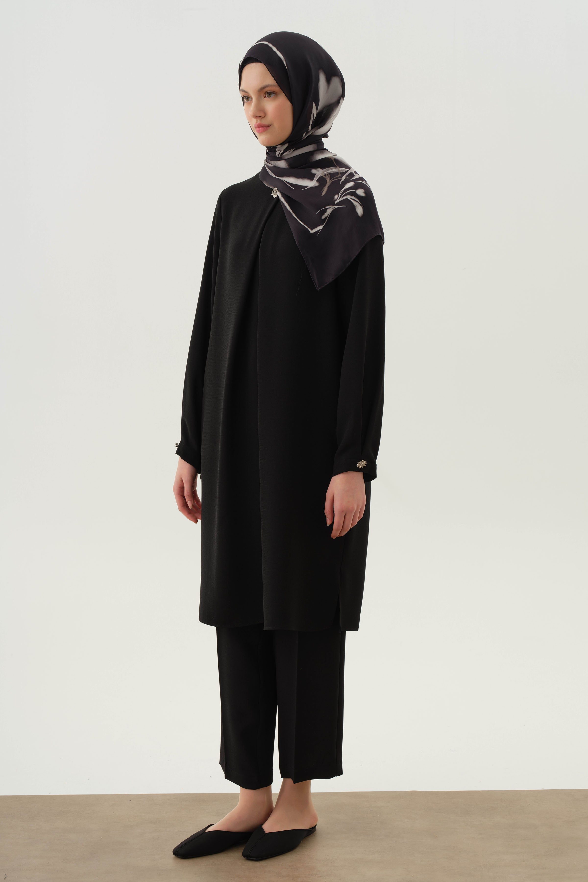 Gizli Cepli Pantolon - Siyah TUGBA