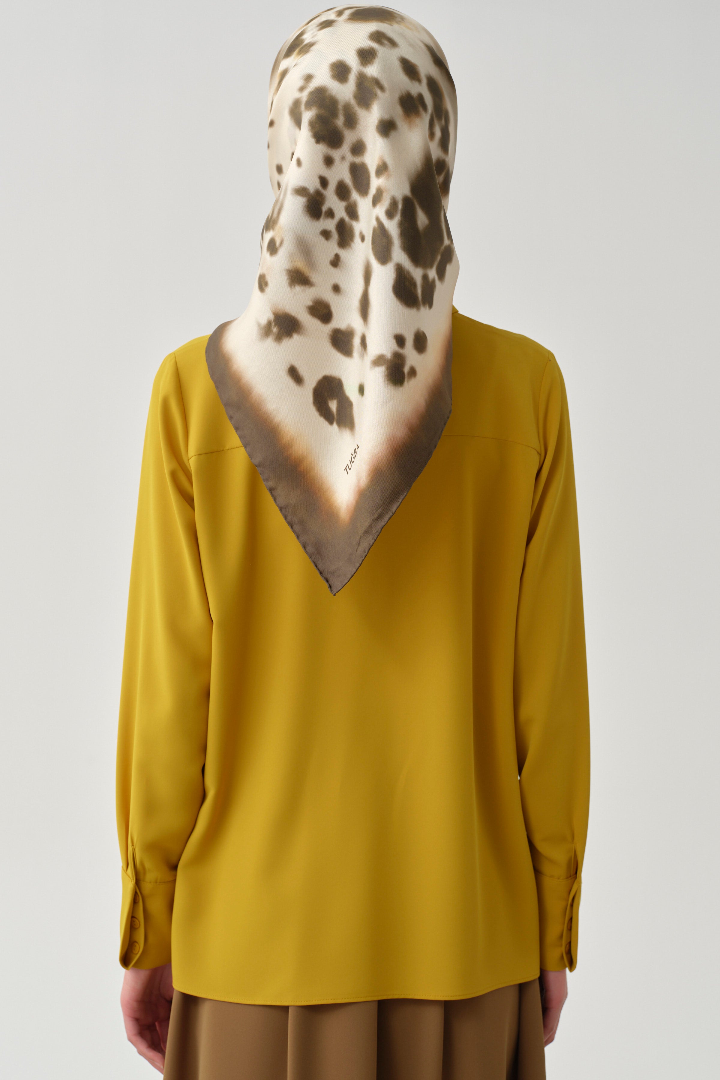 Gizli Patlı Basic Gömlek - Hardal TUGBA