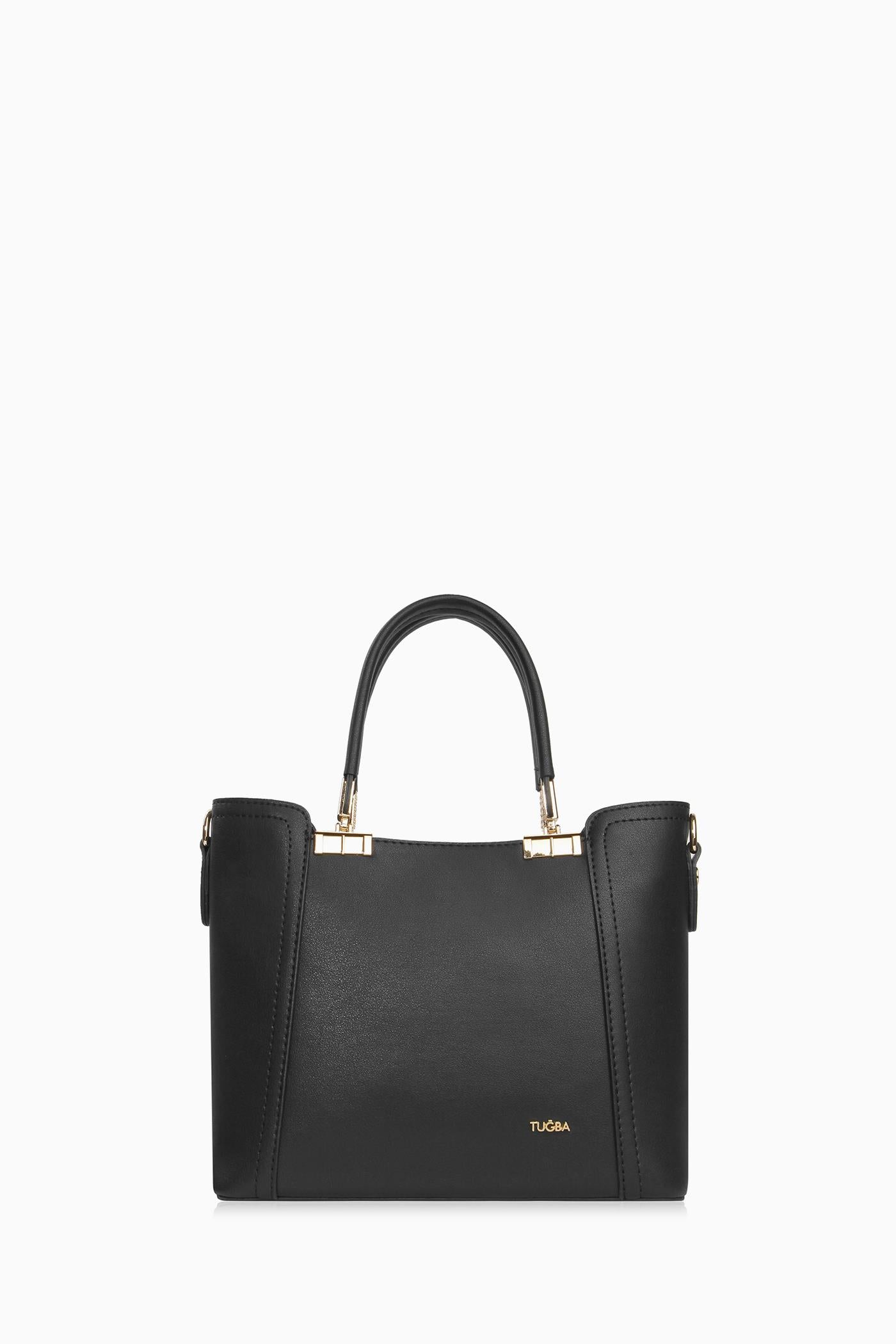 Gold Detaylı Çanta - Siyah TUGBA