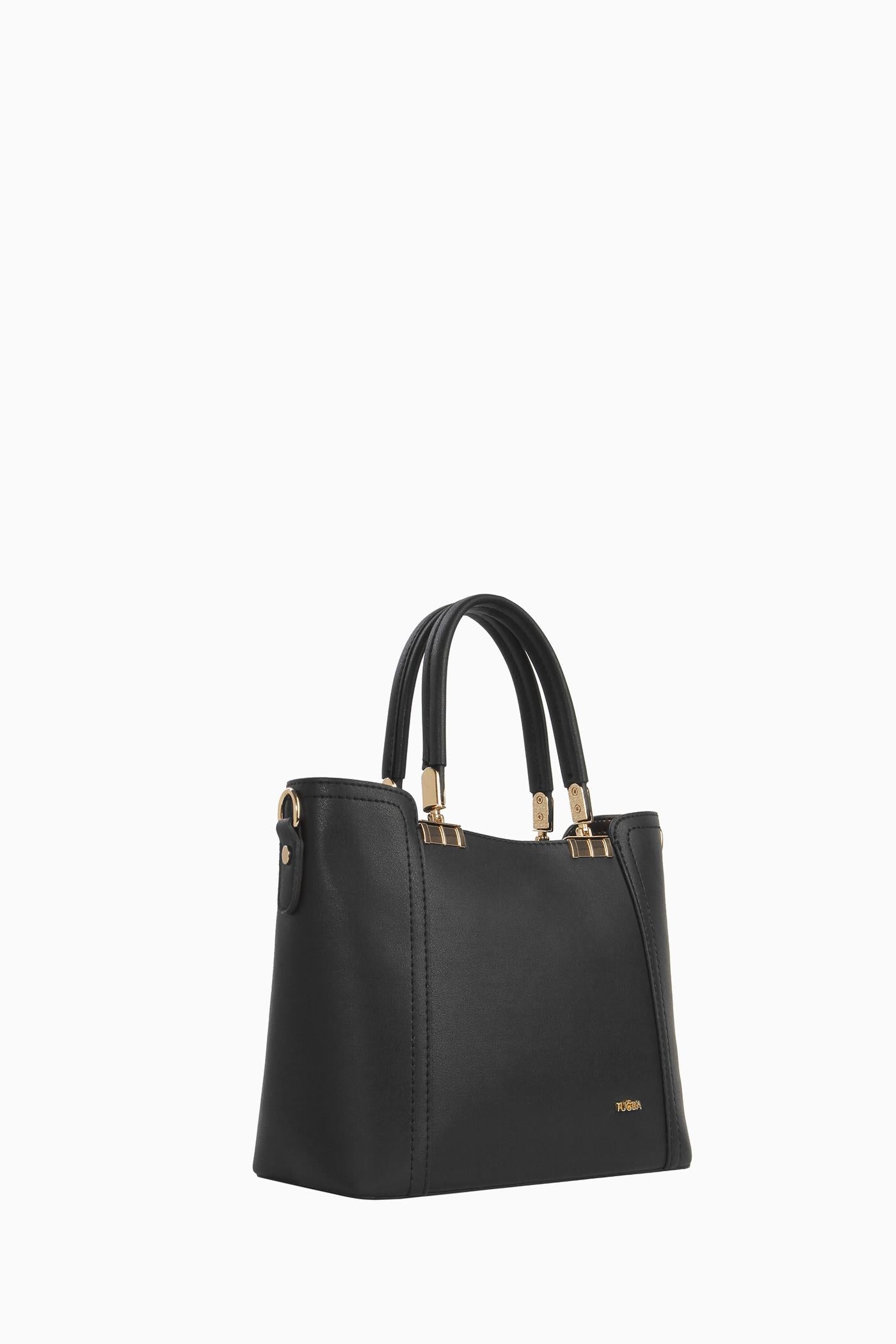 Gold Detaylı Çanta - Siyah TUGBA