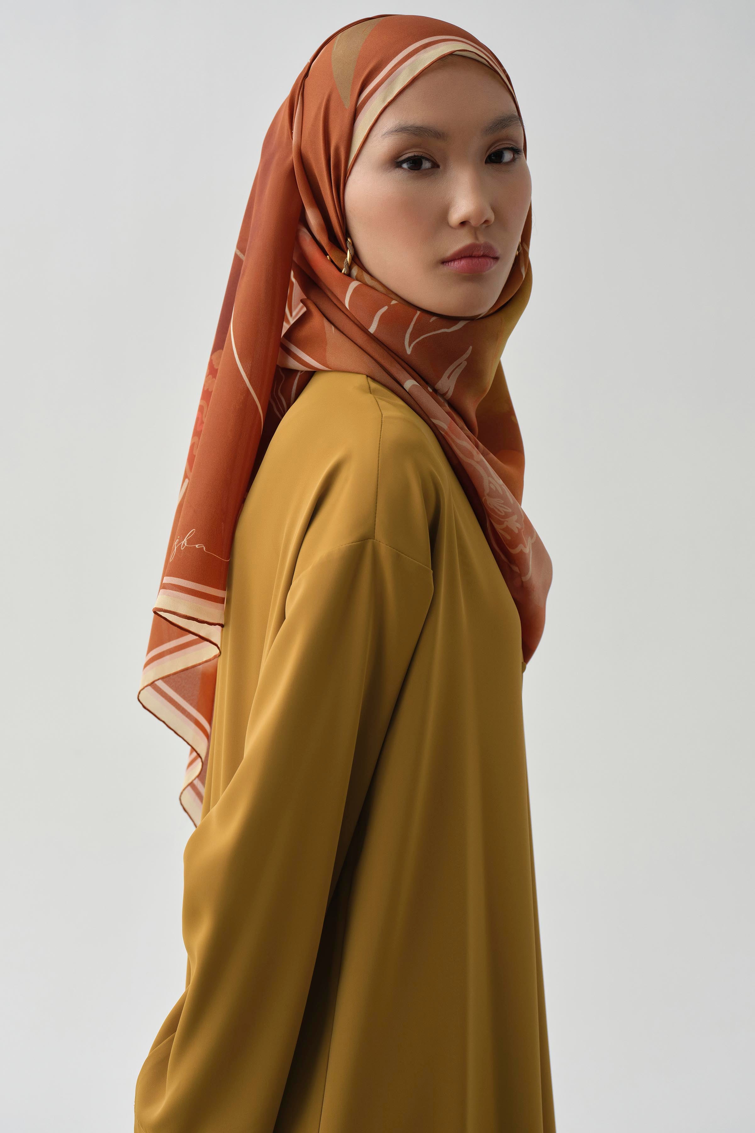 Hakim Yakalı Yırtmaçlı Tunik - Hardal TUGBA